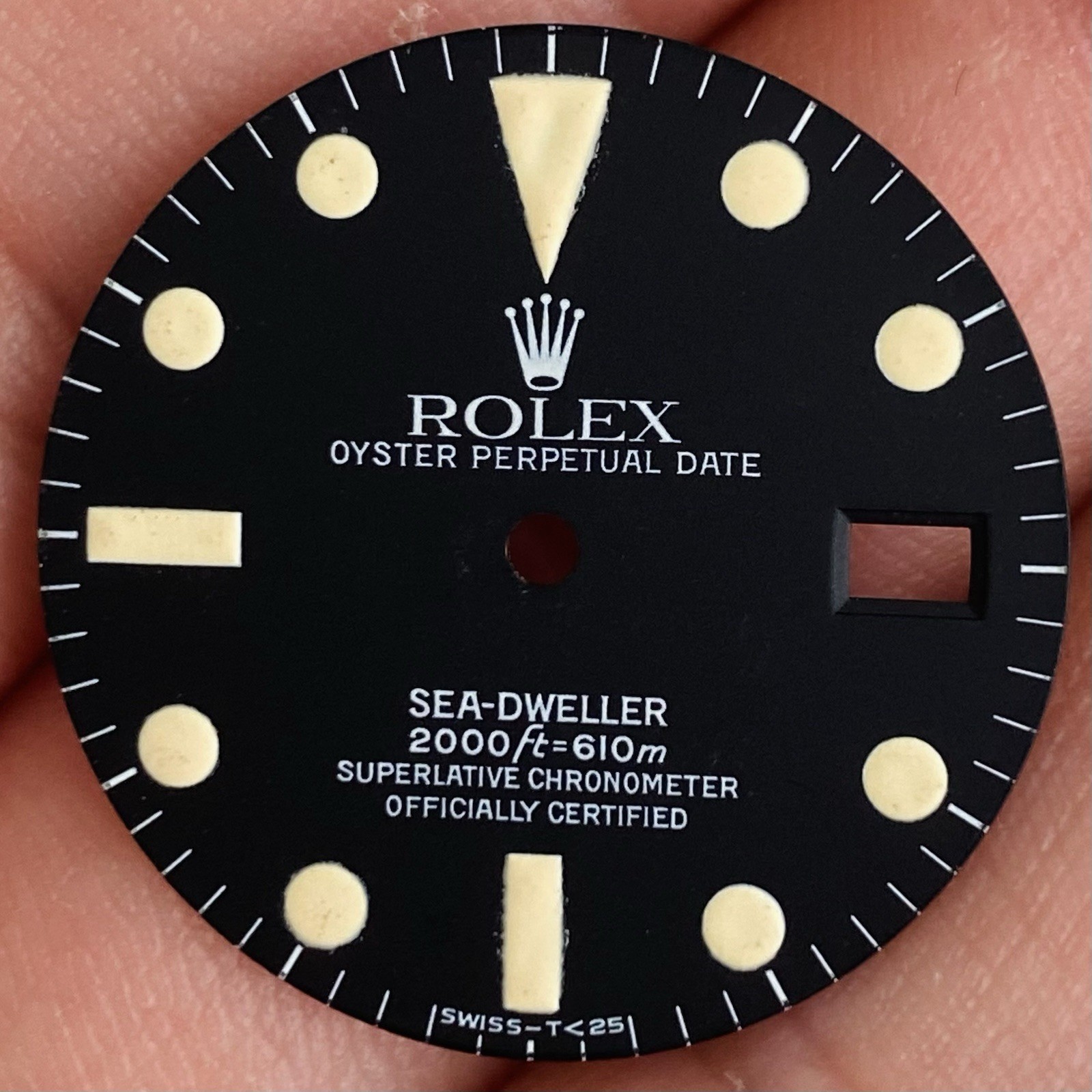 Rolex Service Tritium Dial For Sea-Dweller Model Ref 1665