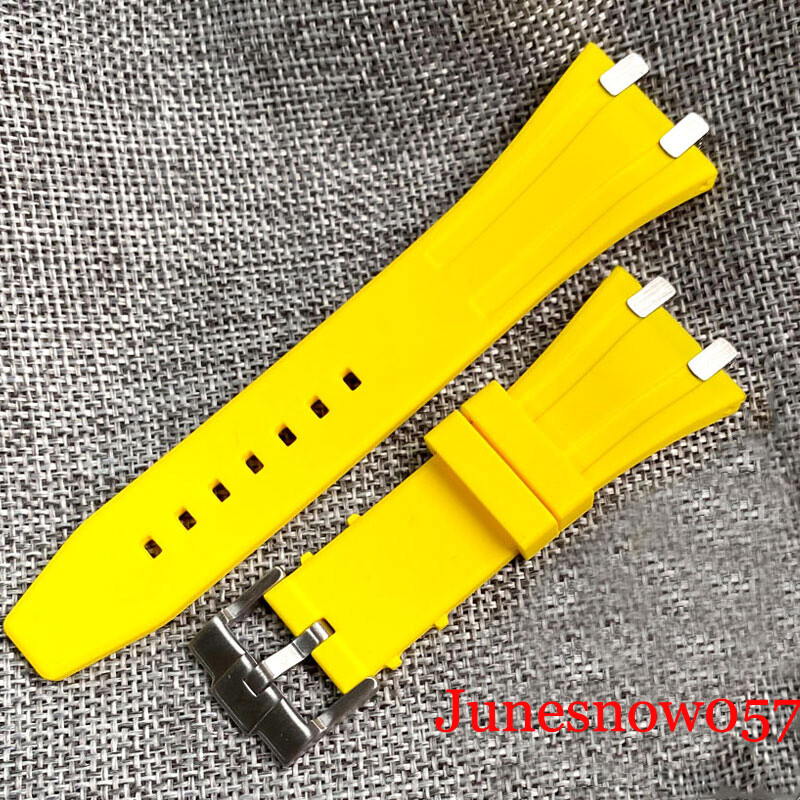 42MM Brushed Sliver Watch Case Rubber Strap Fit NH35 NH36 SKX SRP Sapphire Glass