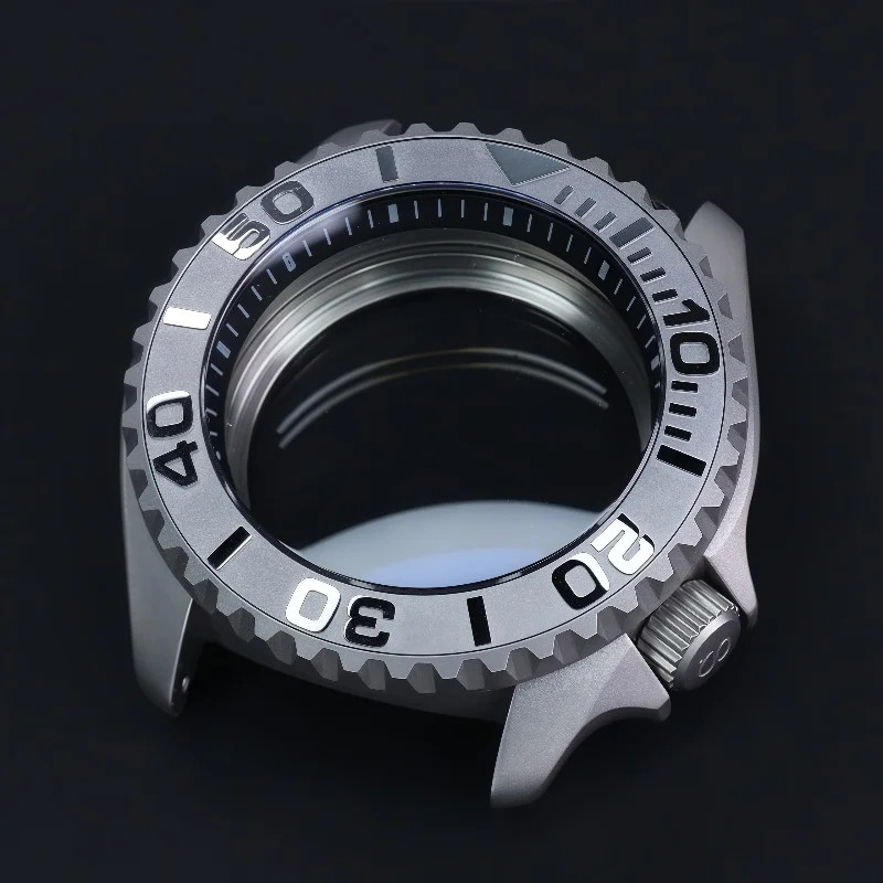 Matte Watch Case Sapphire Crystal Waterproof Dial For NH35 NH36 SKX007 28.5mm