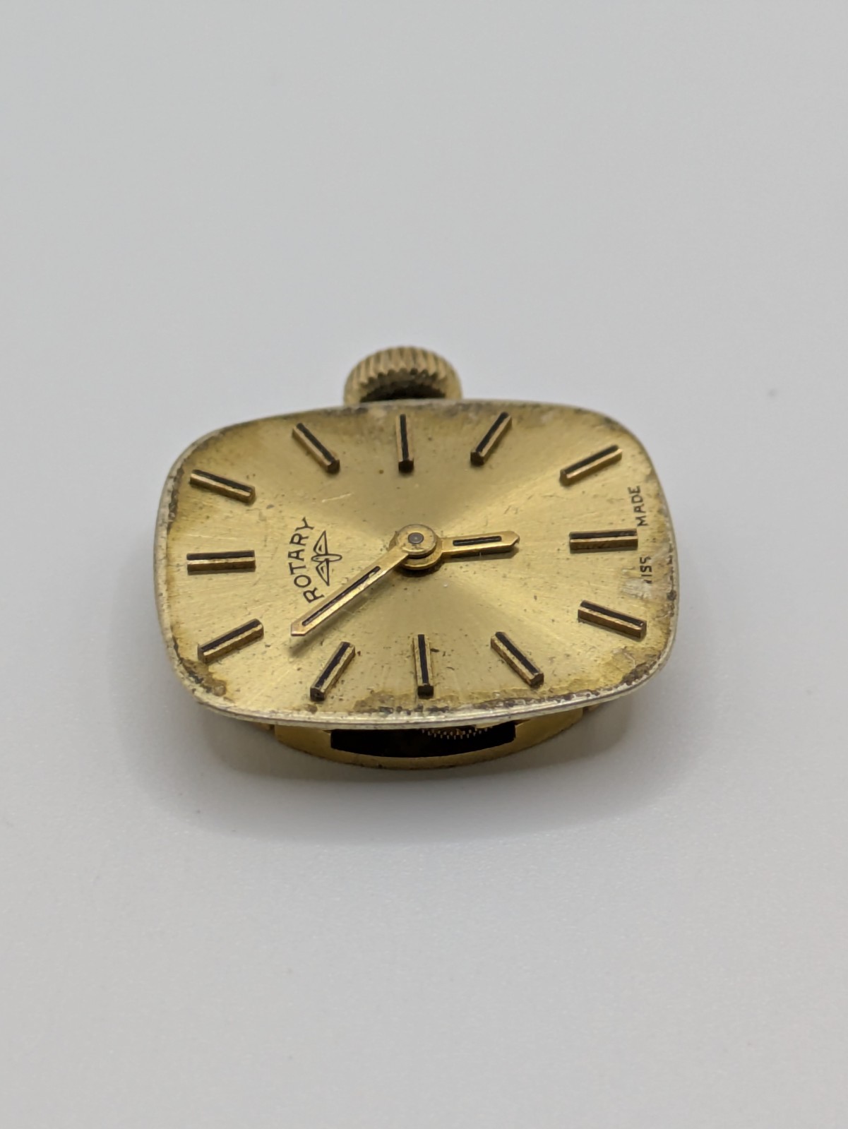 Rotary AS 1977-2 Manual Wind Watch Movement 17 Jewels Swiss Parts Repair 18.7mm
