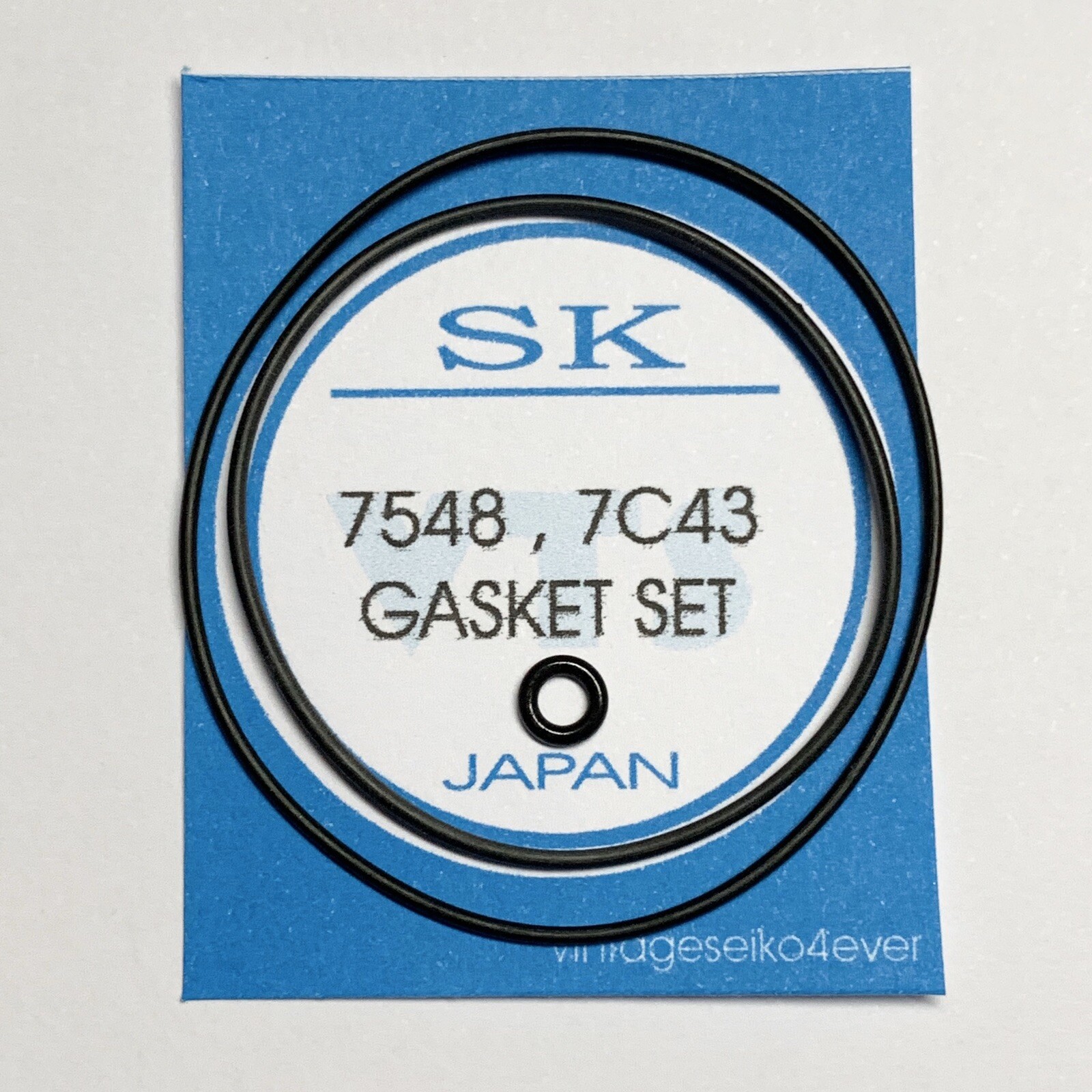 NEW GASKET SET FIT VINTAGE SEIKO 7C43-7000 7C46-7011 7548-7000 7549-7010 SBBN007