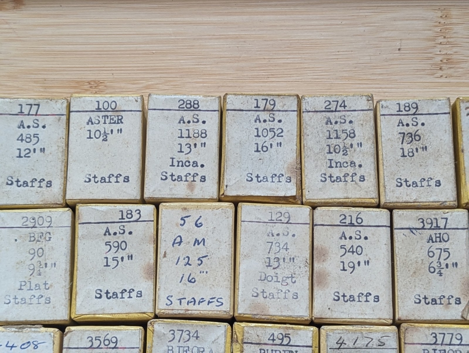 Watch Parts, New Old Stock in Boxes, Various Makes / Cals BRAC, AS, #R596