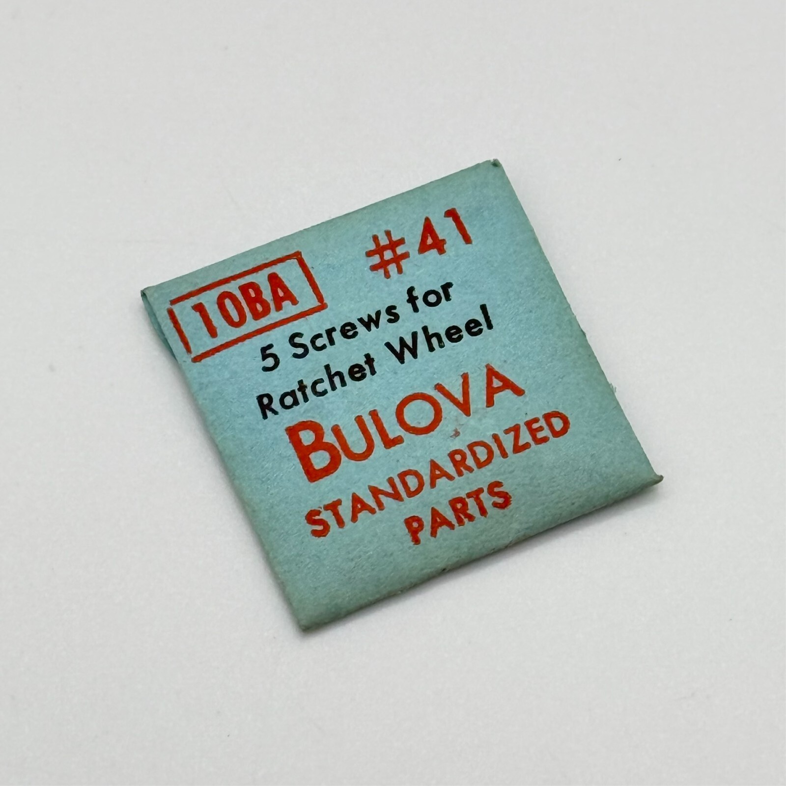 NOS Genuine BULOVA Caliber 10BA Part Number 41, 5 Screws for Ratchet Wheel