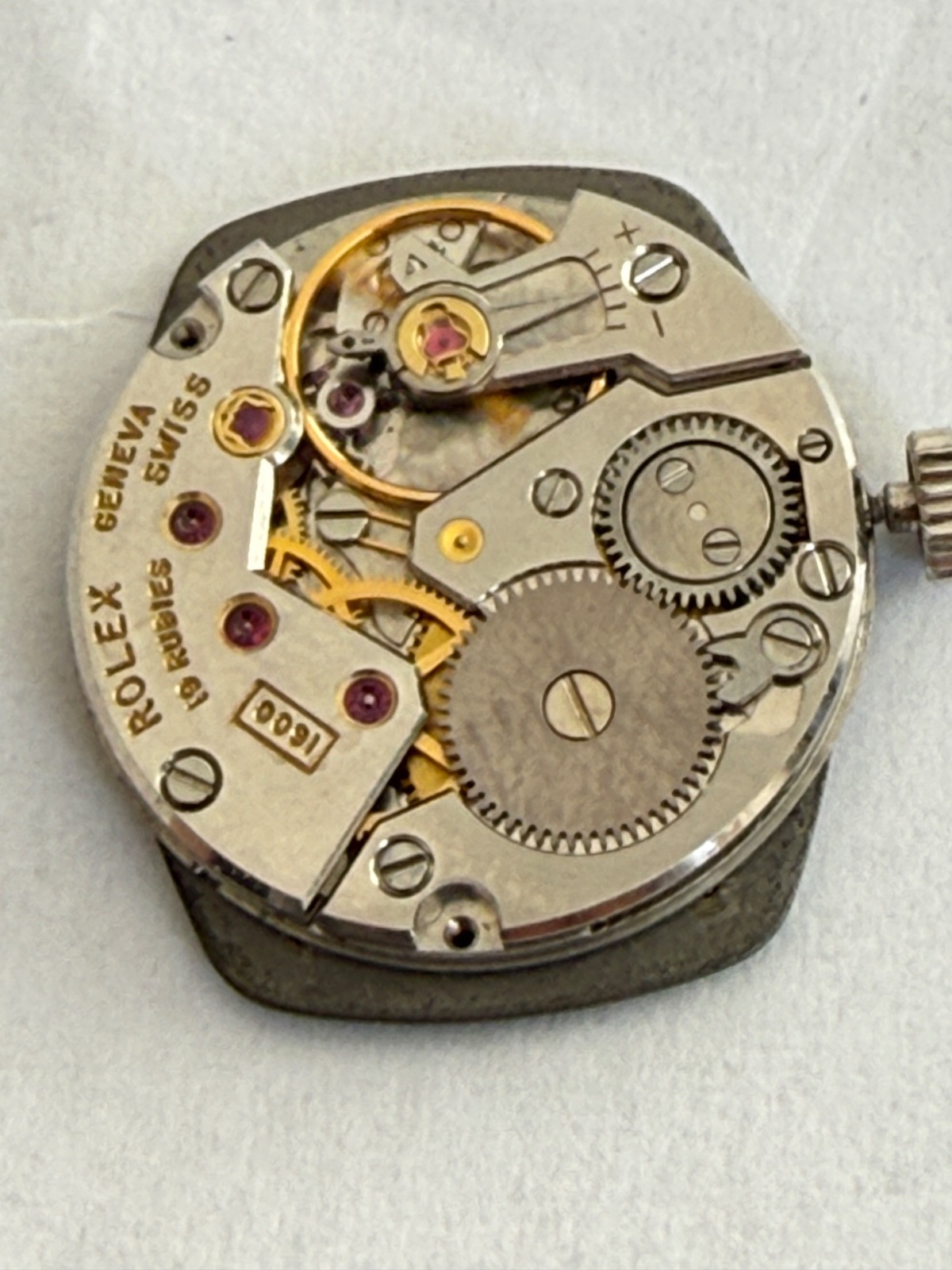 ROLEX Cellini Movement Cal.1600 Hand Ladies gray Dial size 19mmx 23mm working