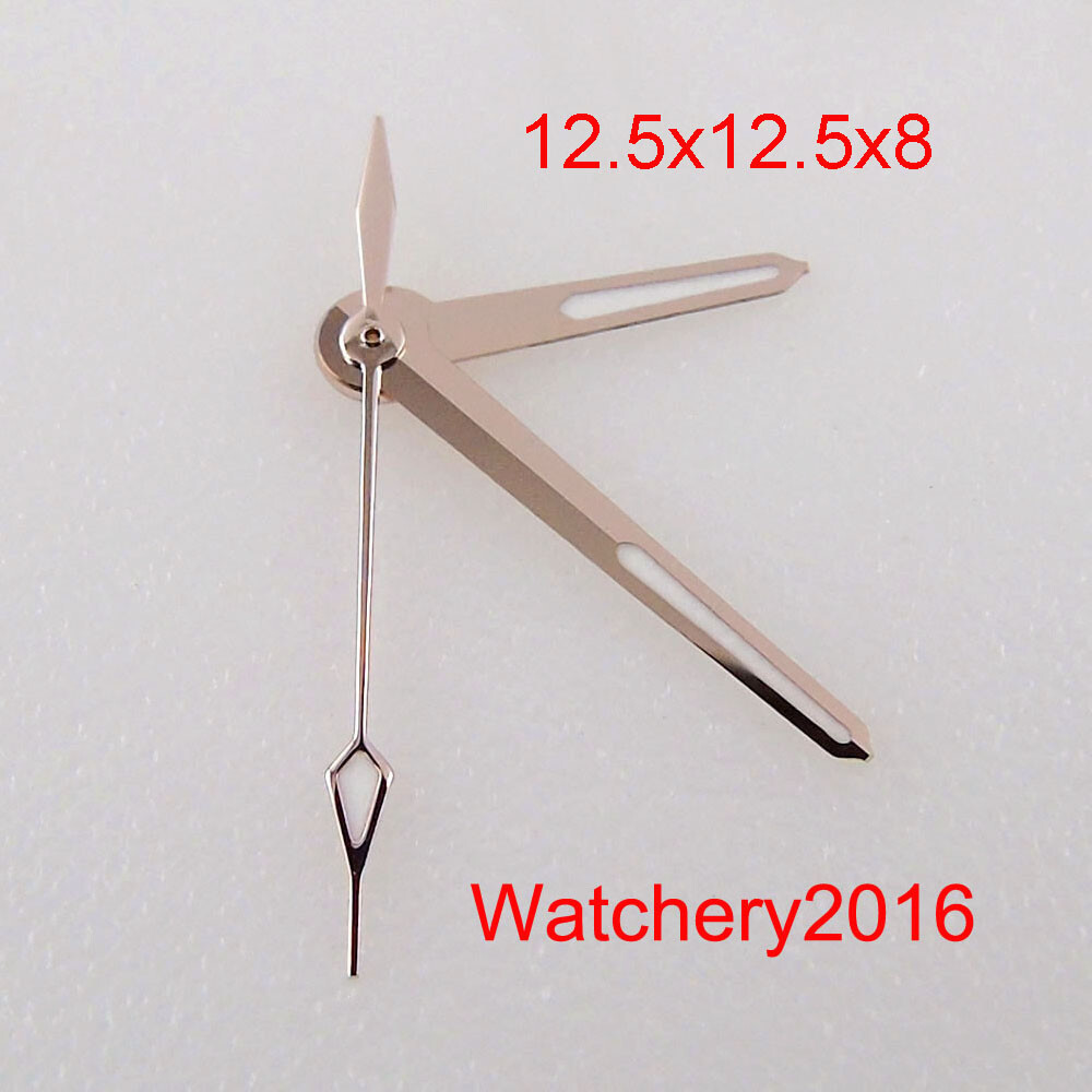 Luminous Rose Gold Silver Watch Hands Fit NH35 NH36 7s26 7s36 automatic movement
