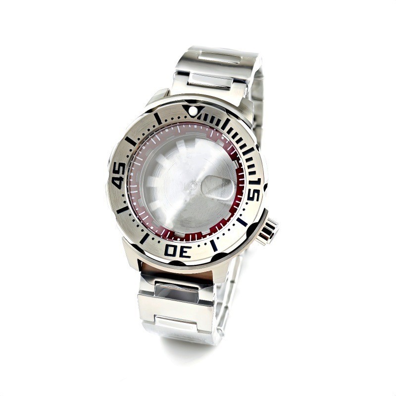 42mm NH35 Steel Case Sapphire Crystal 200m Waterproof Diver Watch Mod Part