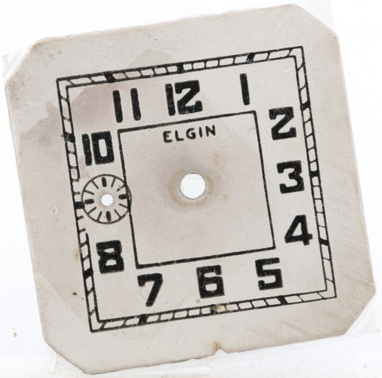 ELGIN ART DECO NOS WRIST WATCH DIAL 23.6×23.77mm (KX)