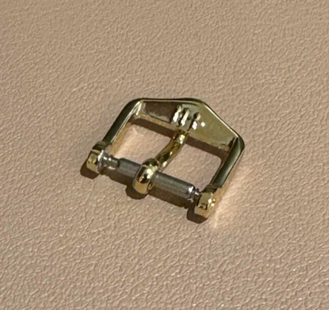 Hirsch Tradition Buckle Clasp Yellow Gold Stainless Steel 12mm BC1030-1-12