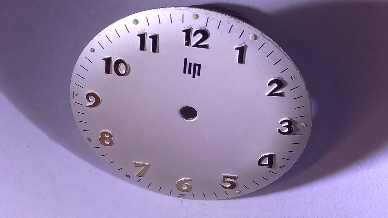 Lip Watch Diameter 27.40 Mm An Old Metal Dial Lip Stock