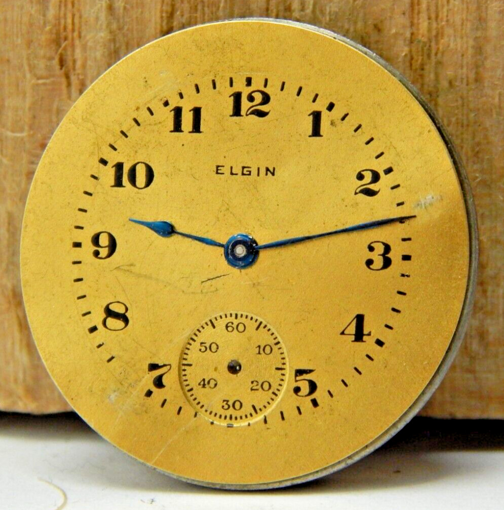 Vintage Elgin 1920 431 model 2 6/0 size 7 jewel openface pocket watch movement