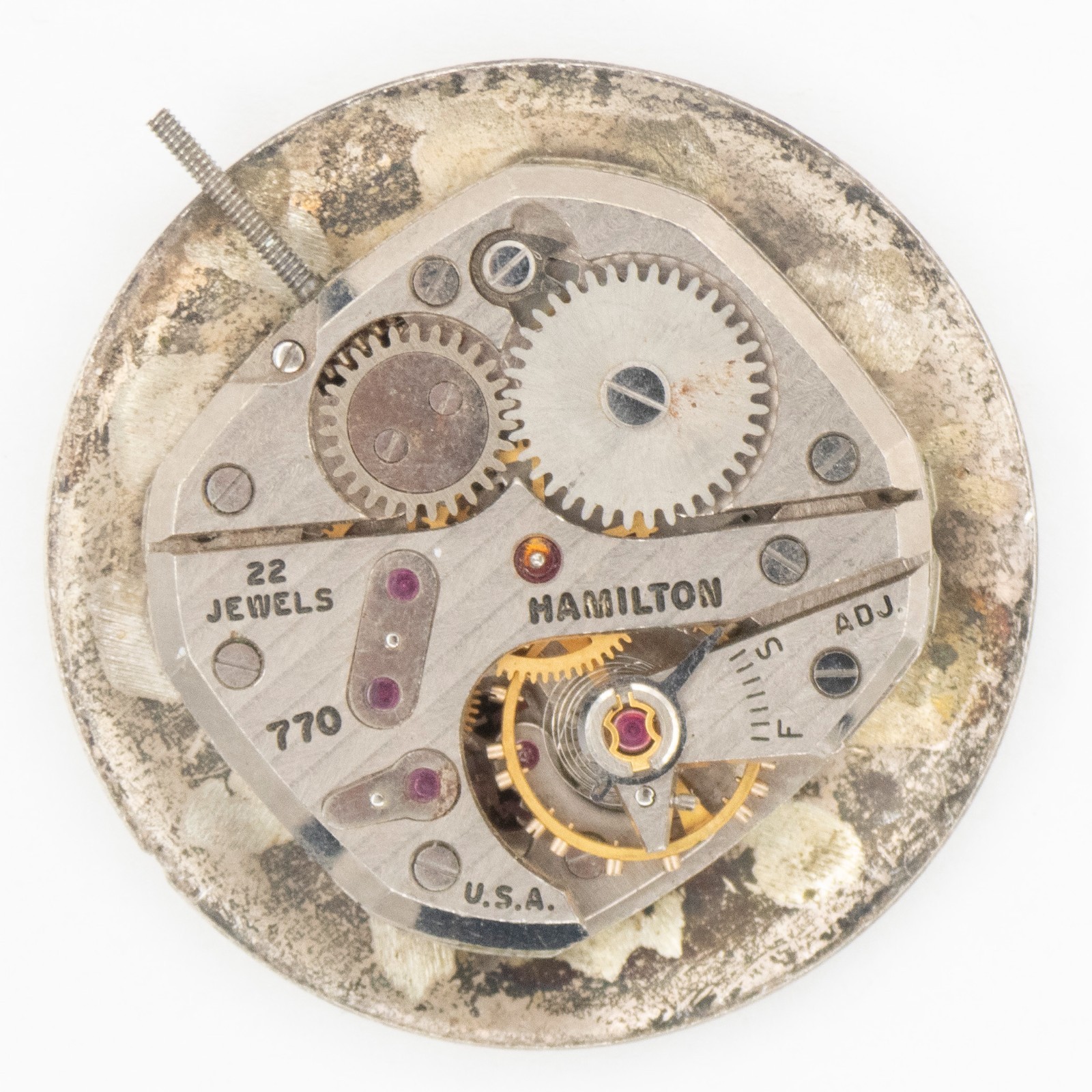 Vintage Hamilton Caliber 770 22-Jewel Wristwatch Movement