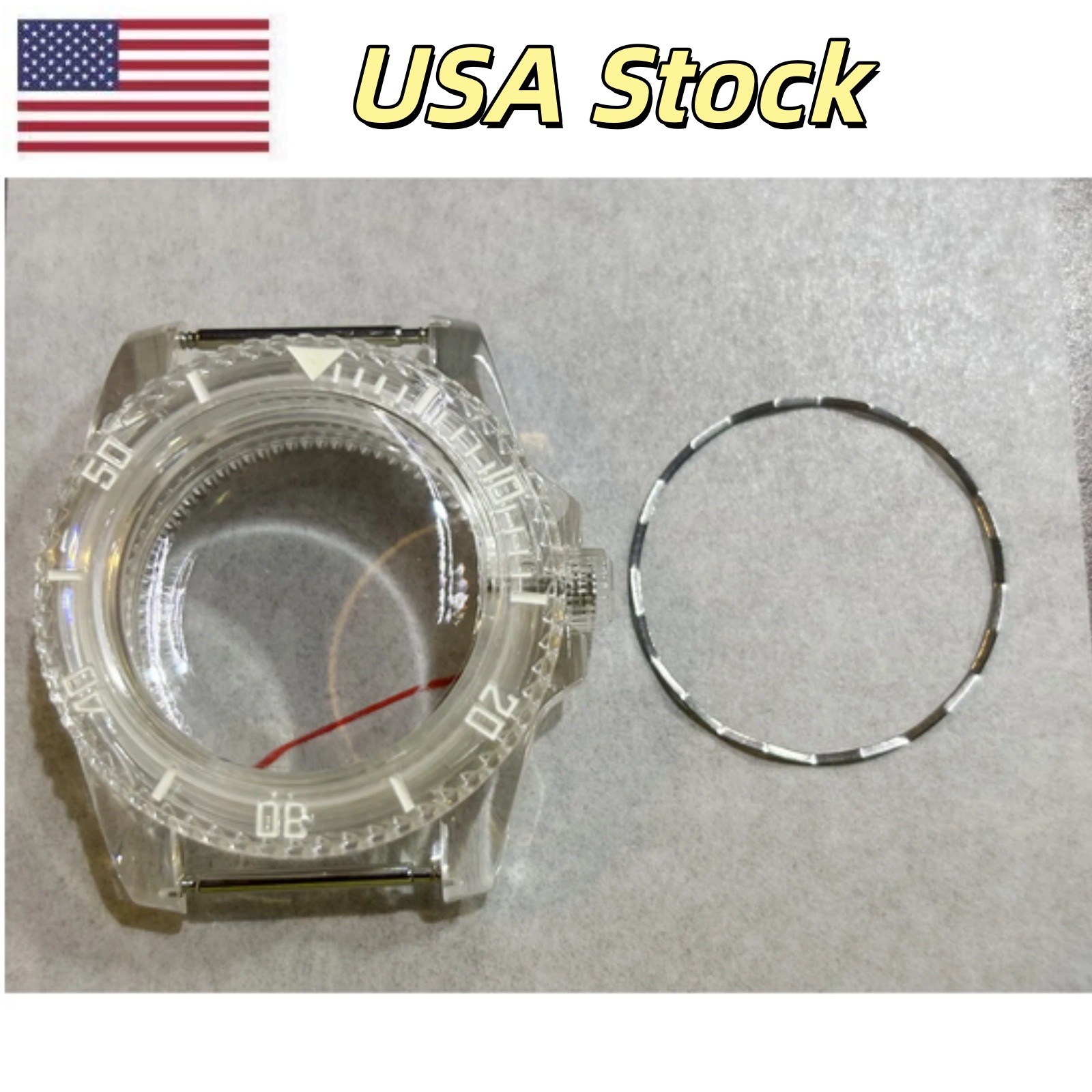 40mm Watch Case Kits Without Luminous for NH35A/NH35/NH36/4R/7S Movement