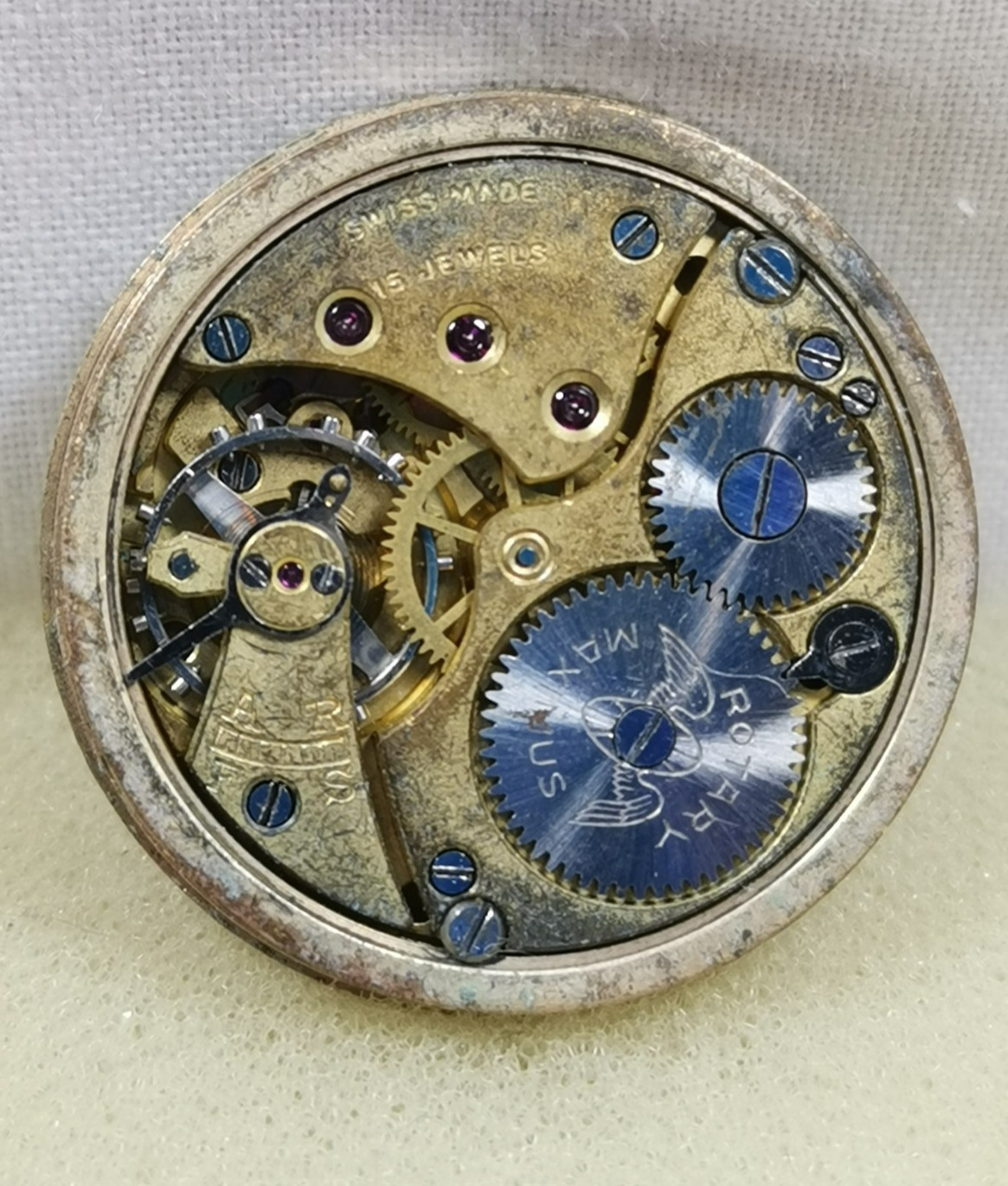 Rotary Maximus 15J Cal. Rotary Swiss Wristwatch Movement Repair/Parts