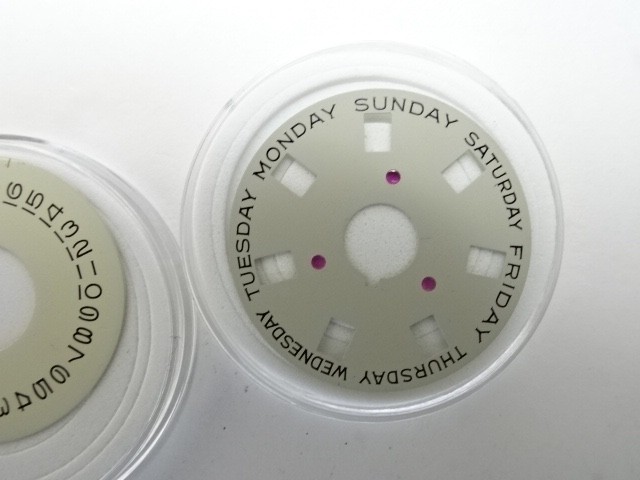 Genuine Rolex 1555 1556 Caliber CHAMPAGNE Day Date Disc Set 1803 1802 1807 new