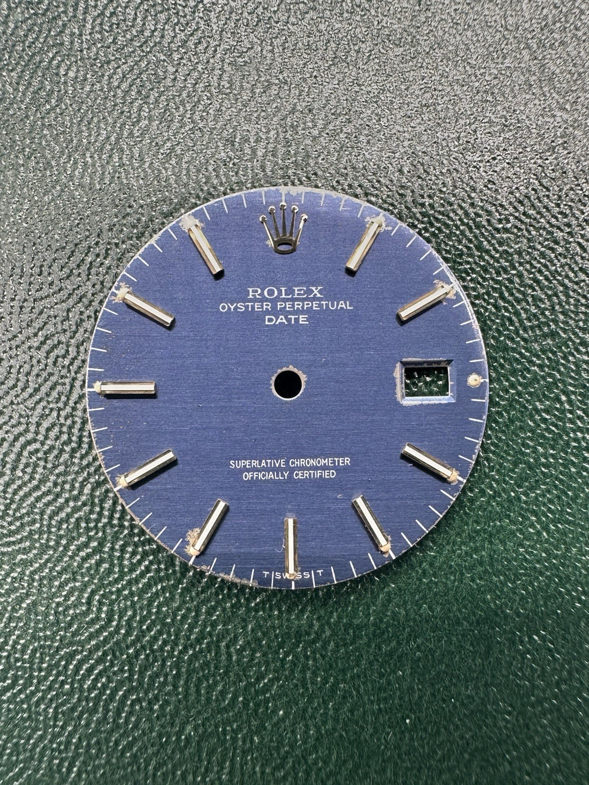 Rolex Oyster Perpetual Date 34MM Blue Linen Dial For 1505 15233