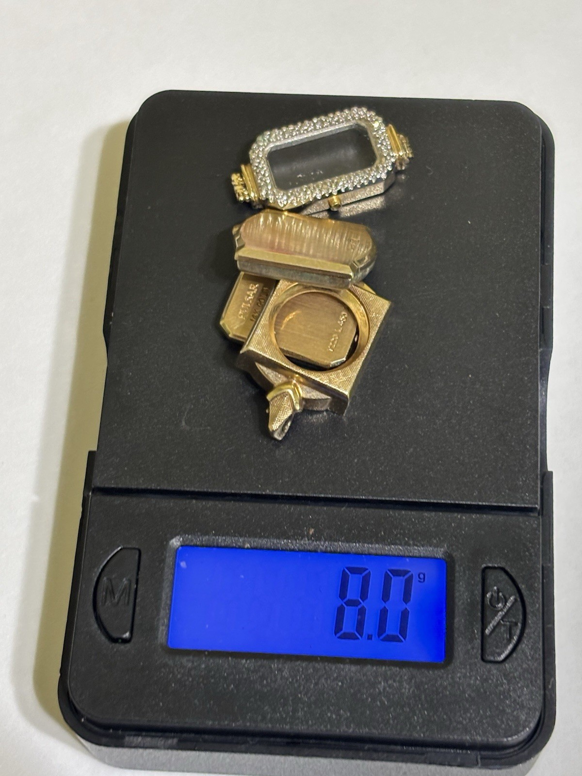 14k Solid Gold Watch Case Lot Of 2 Front And Back 8.0g