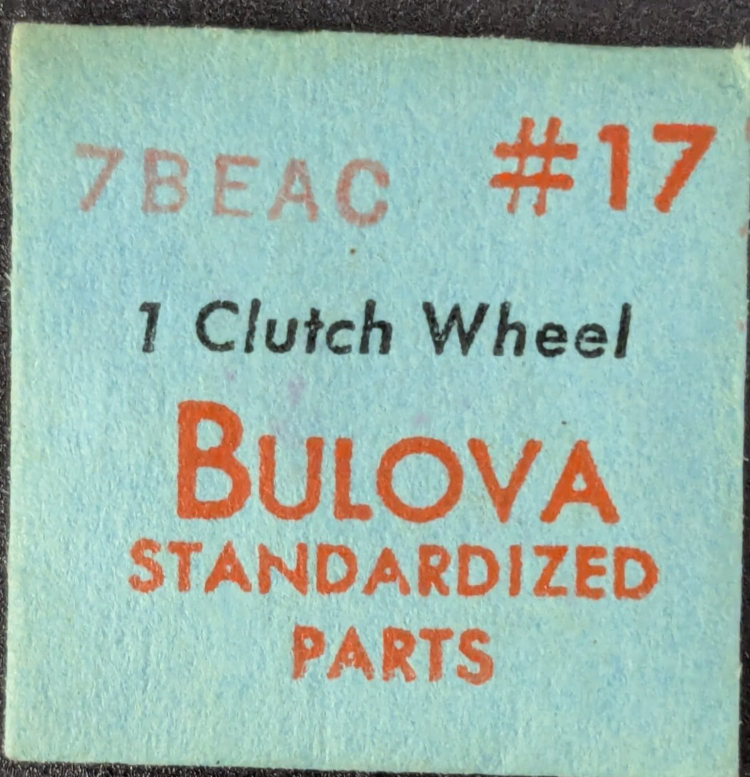 NOS NEW Genuine Bulova Cal. 7BEAC – Clutch Wheel – Vintage Watch Part #17