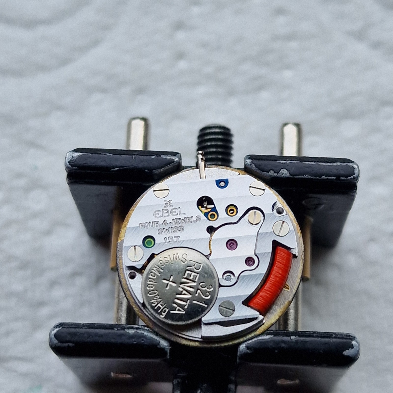 Ebel/Cartier Caliber 157 Quartz Watch Movement & Dial and Hands, working!