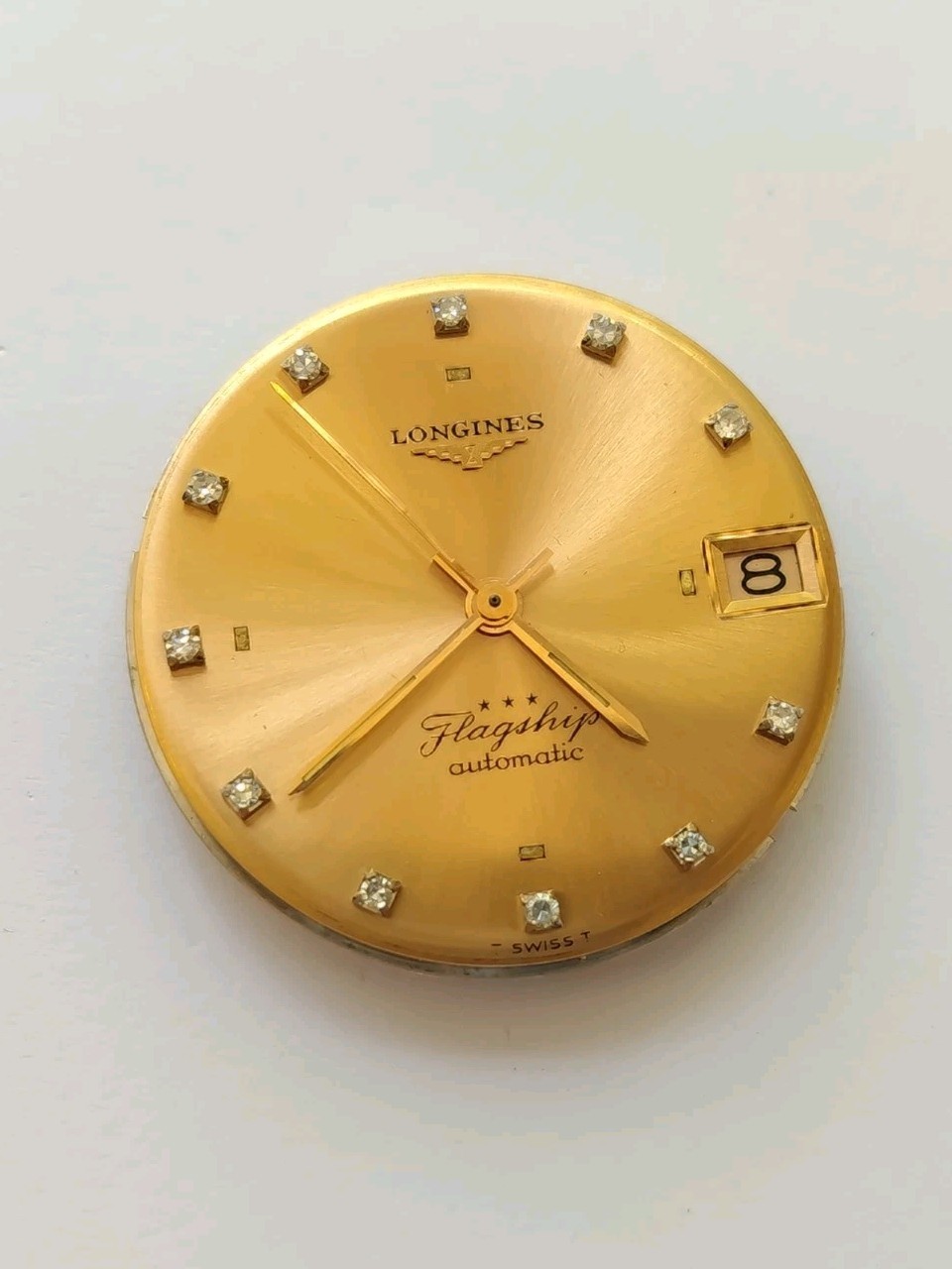 Vintage Longines Flagship 345 Automatic movement, 18K Dial + Diamonds (R-2730)