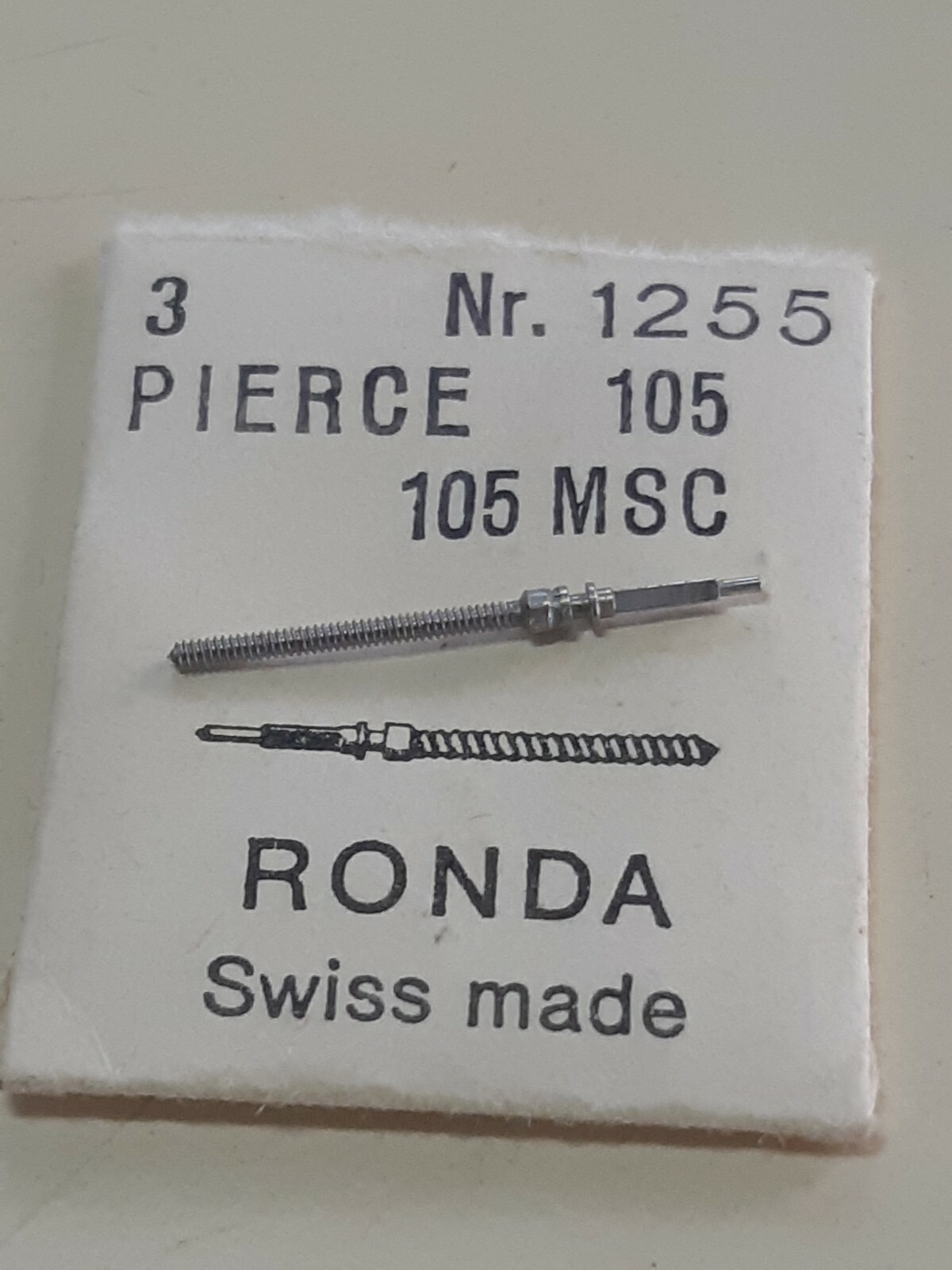 Pierce 105 Winding Stem X 1 Swiss Made Old New Stock Free Post