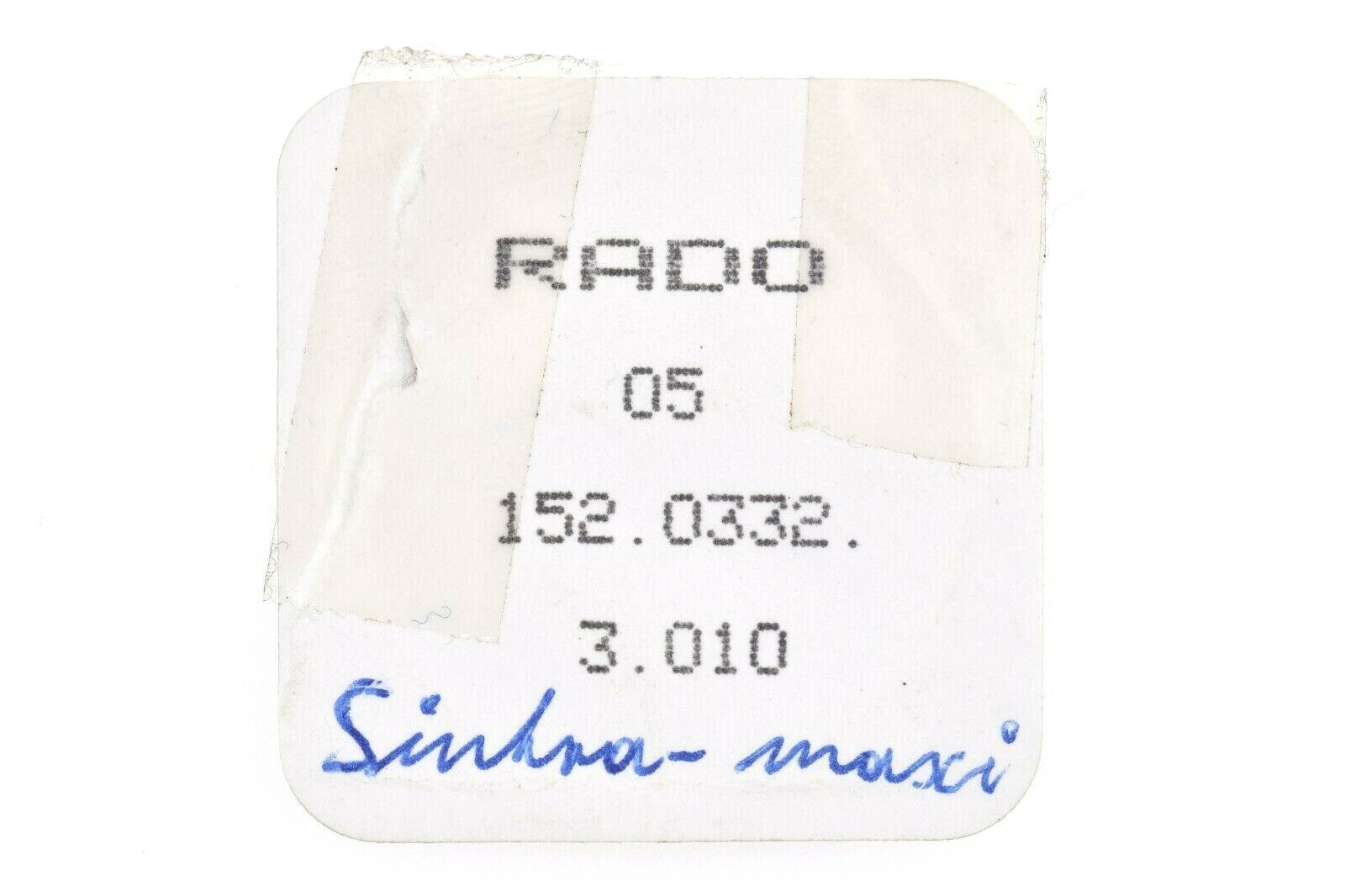 RADO Sintra Ref. 152.0332.3.010 NOS Watch Dial 20.5 x 21.5mm incl. Hands (SO1011
