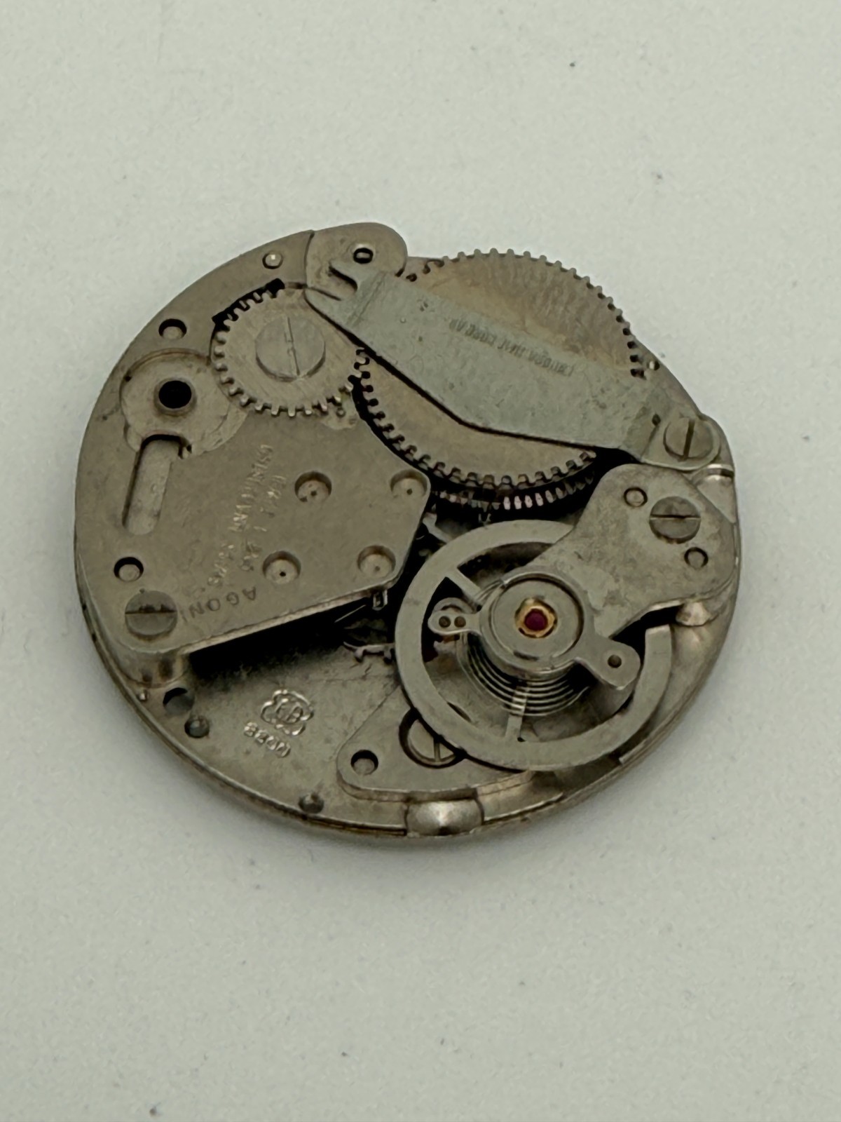 Vintage Jump Hour EB 8800 Swiss Movement For Parts or Repair