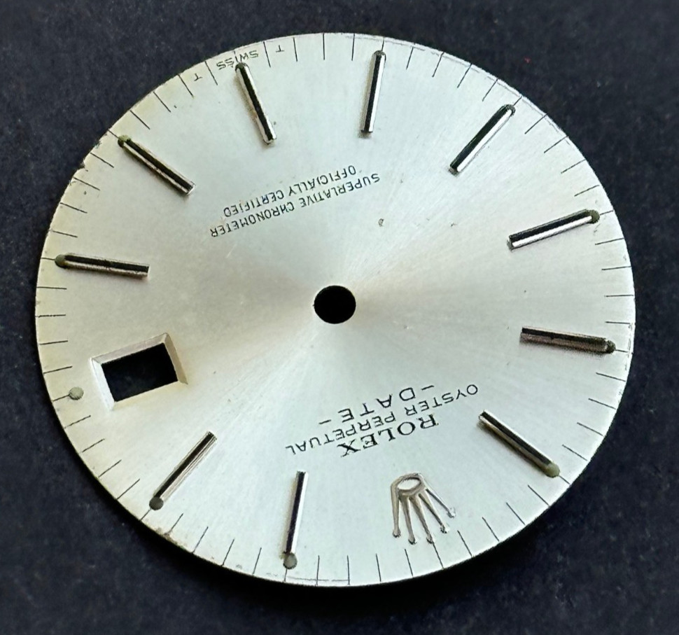 Vintage Rolex Oyster Perpertual Date Watch Dial For 34mm Case 1500 1501 1503