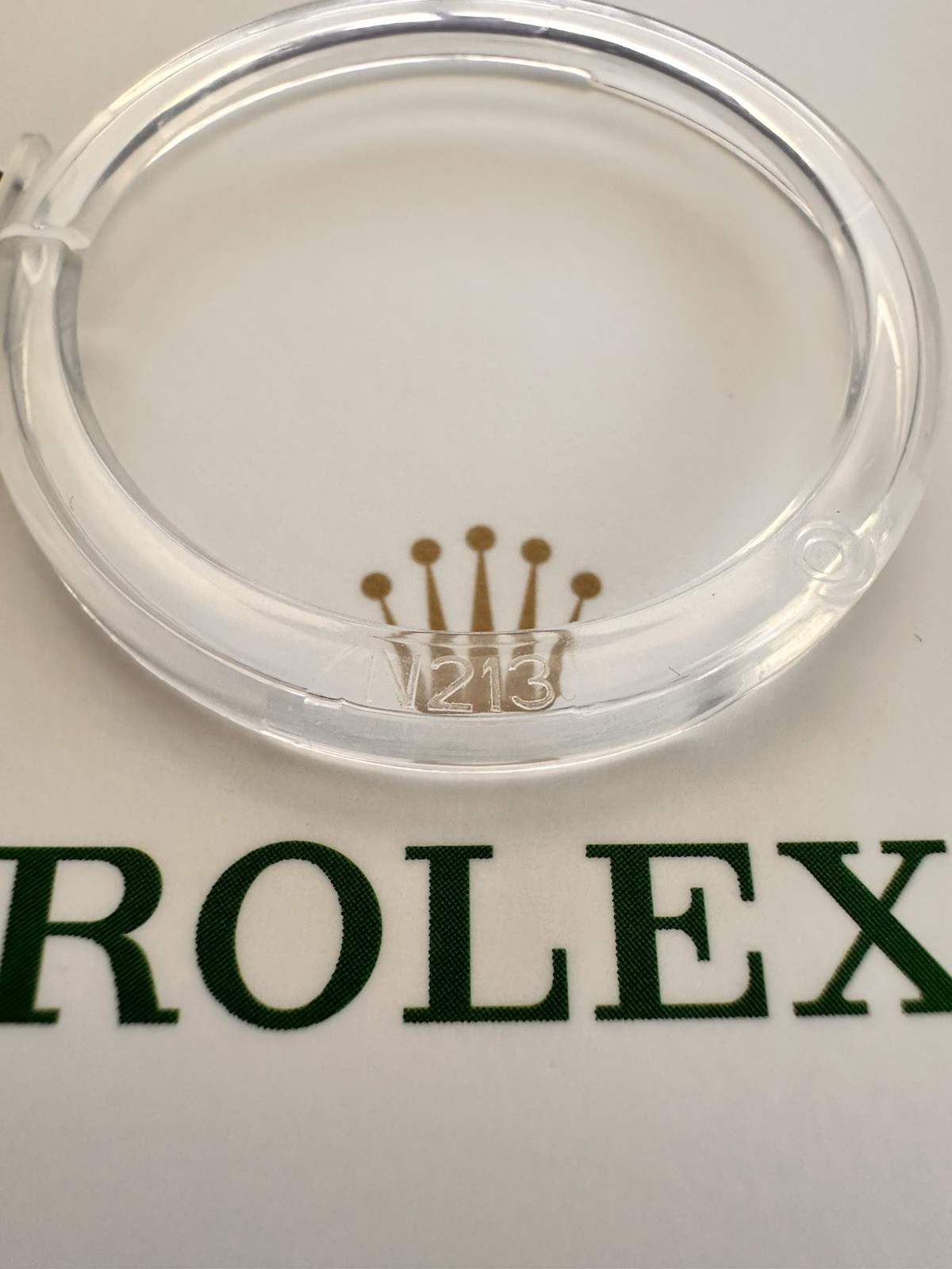 Genuine Rolex N213 PLASTIC BEZEL PROTECTOR 28mm Ladies Yacht Master
