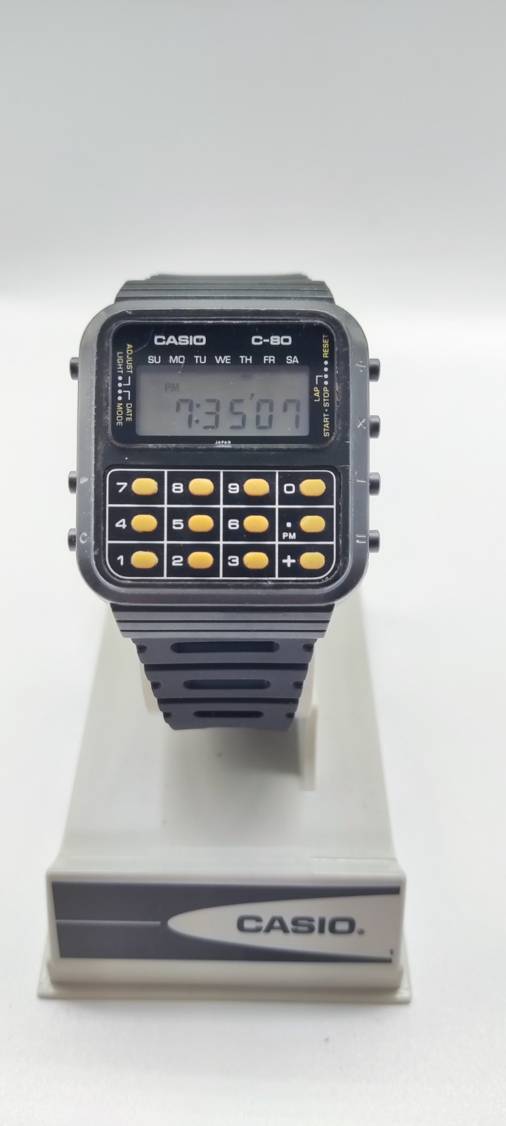 Casio C-80 Vintage Calculator Watch made in Japan – New Battery & Strap