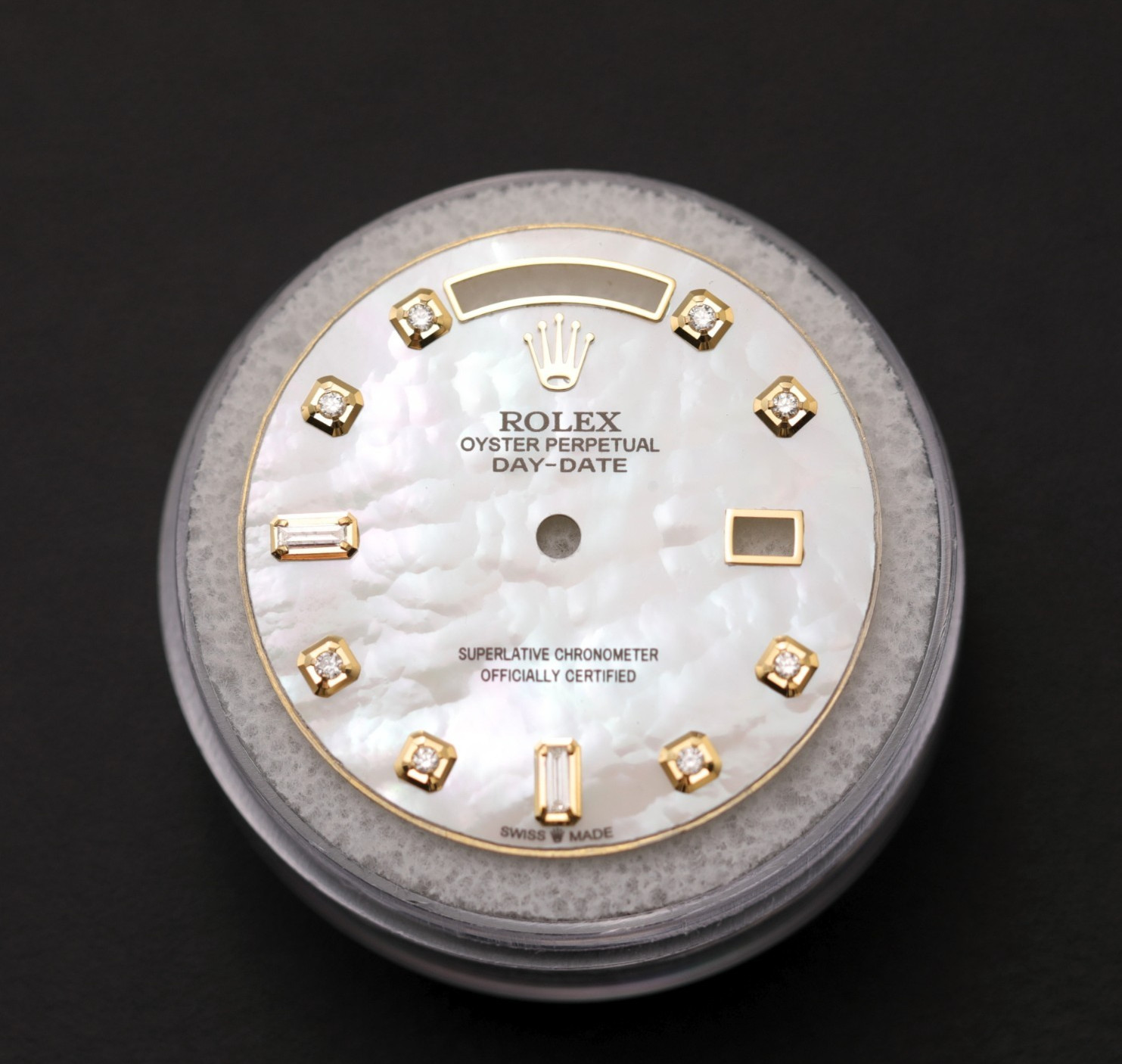 Rolex 36mm Custom MOP Baguette Diamond Dial for Day-Date & Presidential Watches