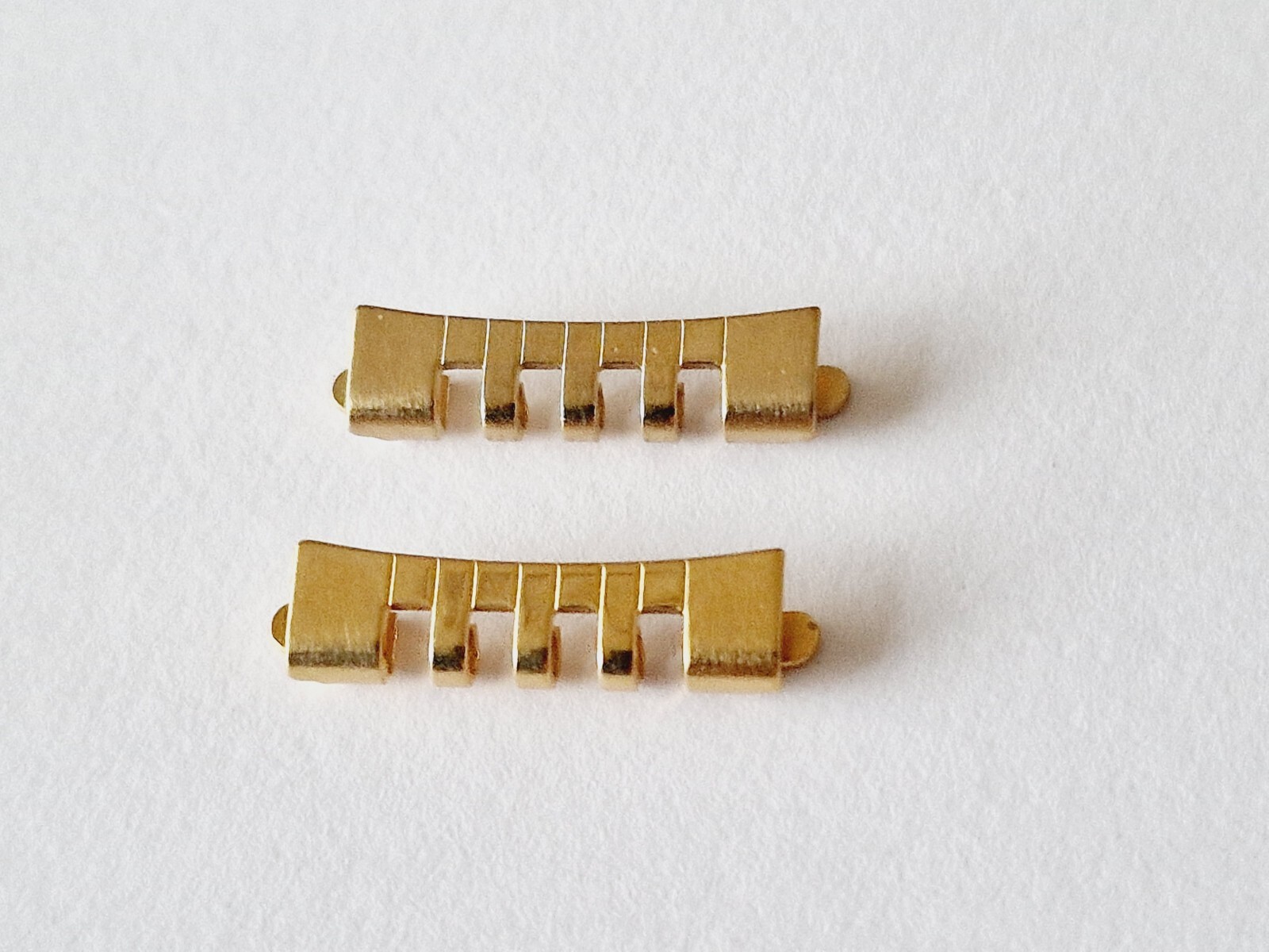 Omega Bracelet End Piece/Link Gilt Reference 799 Genuine (x2)