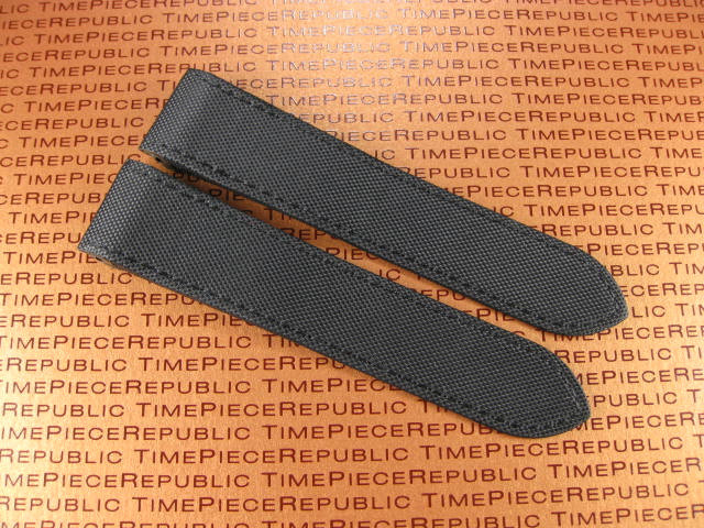 New 23mm Leather Strap Large Black Fabric Watch Band for CARTIER SANTOS 100 XL