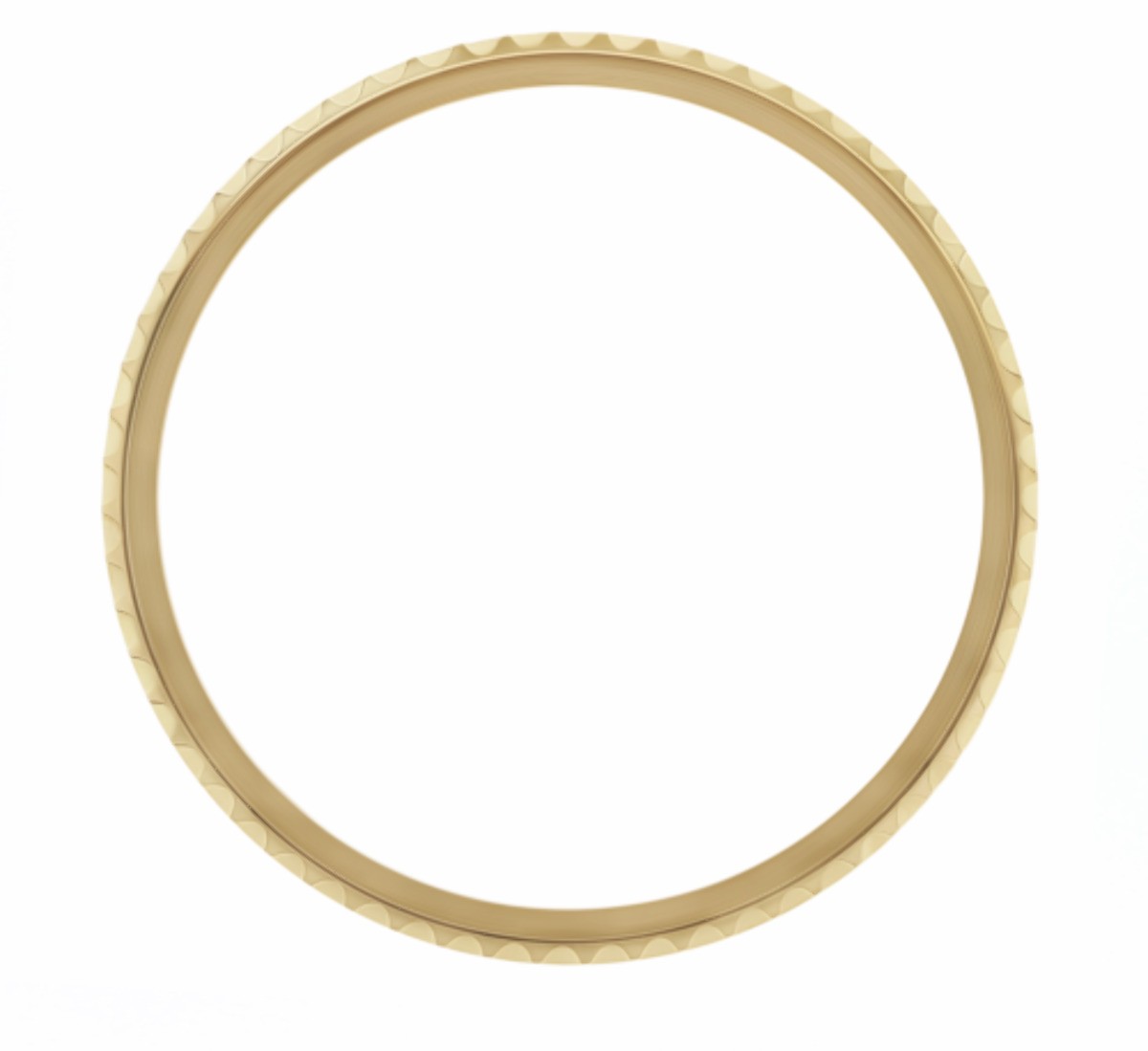 18K Gold Rotating Replacement Bezel Insert For Rolex Submariner 40mm Case