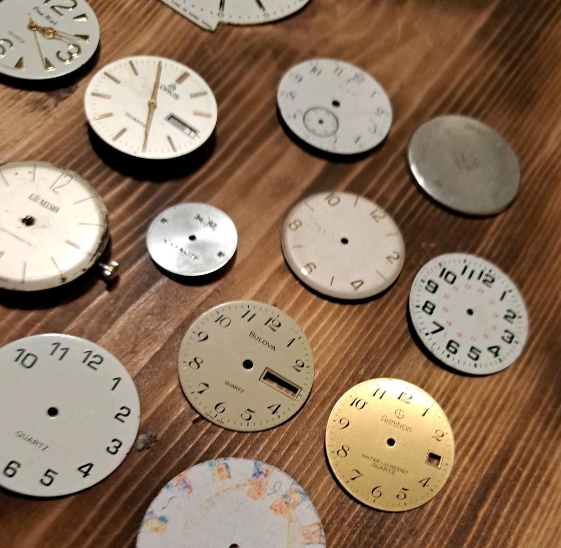 Mixed Lot Of Vintage Wristwatch Parts ~ 30+ Pieces ~ SWISS ~ USA ~