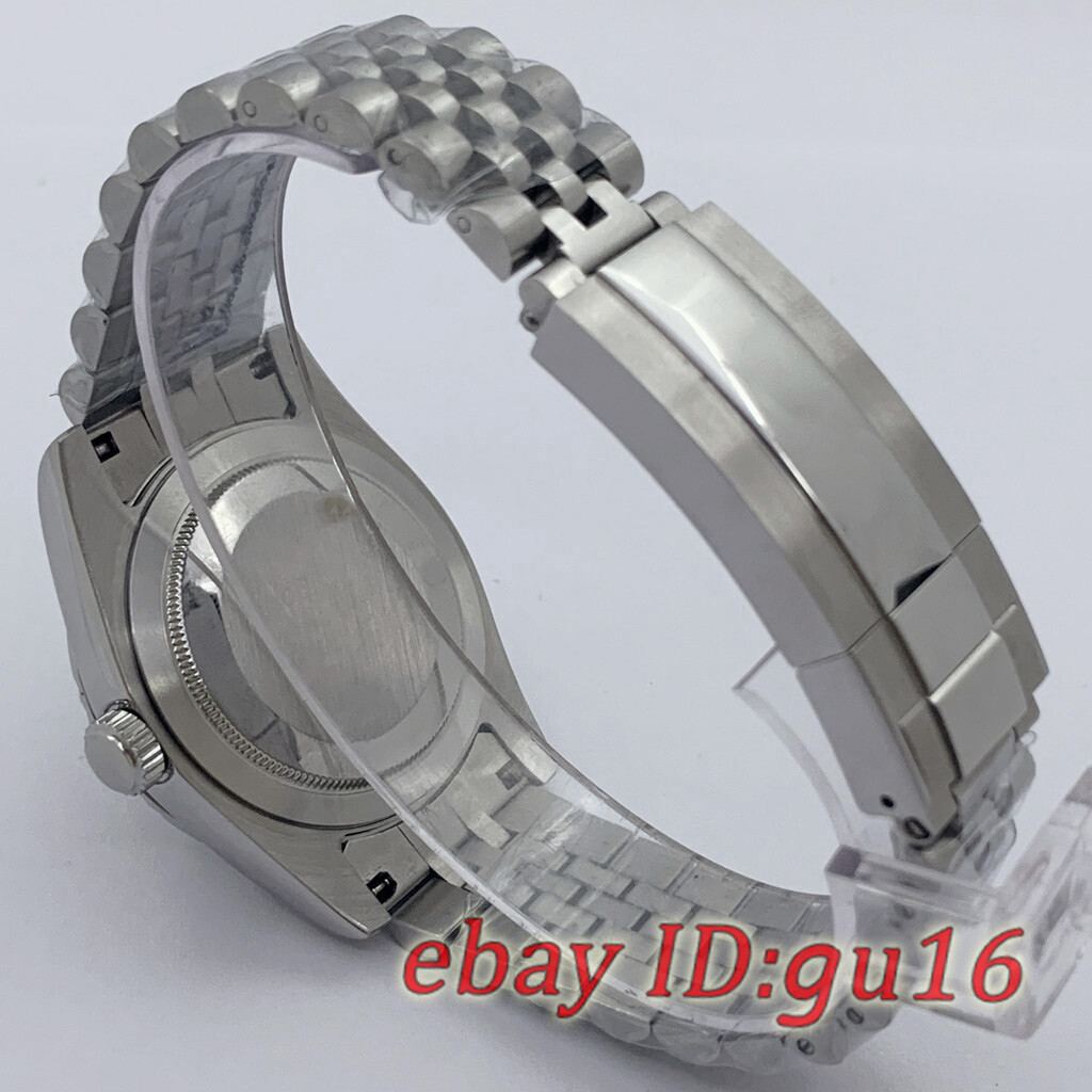 40mm Sapphire Watch Case strap With Number Fit NH34 NH35 NH36 ETA2824 PT5000