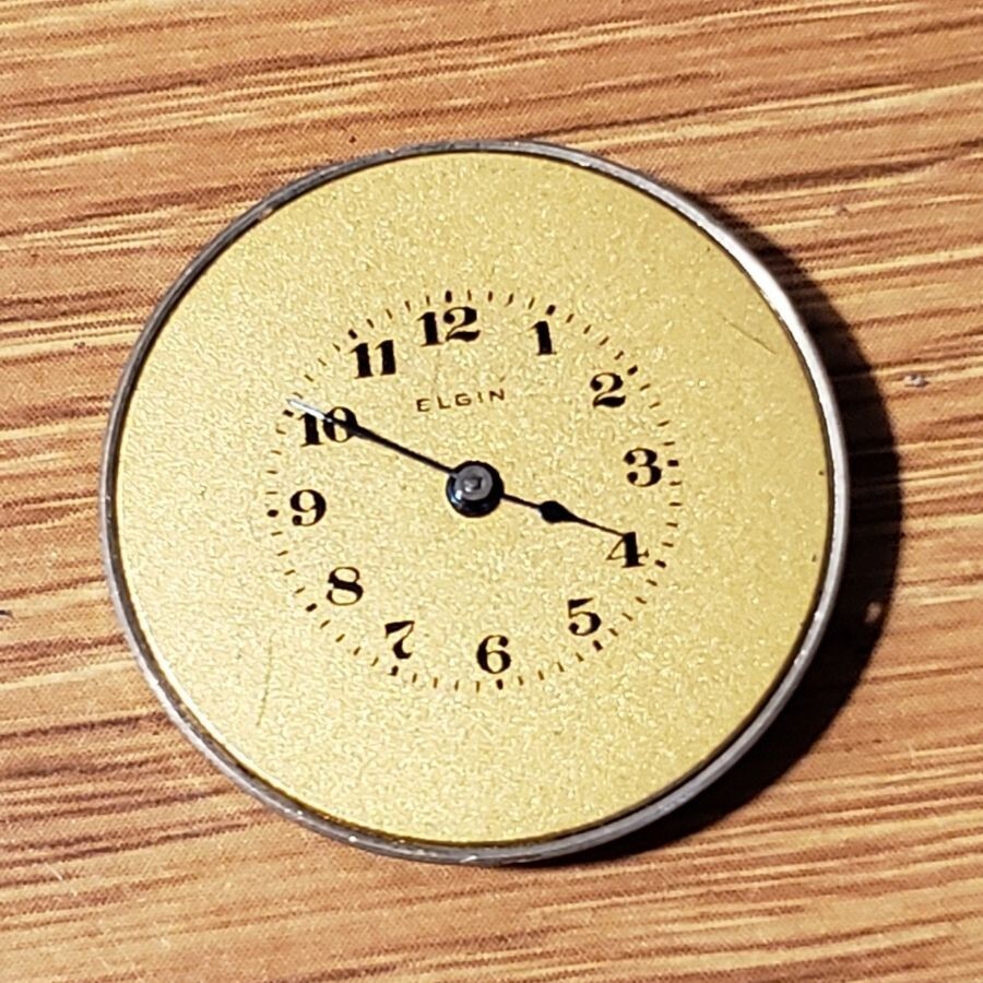 Elgin 15 Jewels Double Roller Vintage Pocket Watch Movement Part WP3