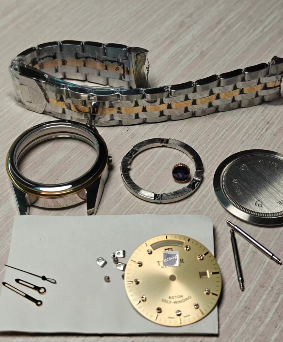 DIY 39mm Stainless Steel Watch Case With Band Kit for M56003 2834 2836 2846 2879