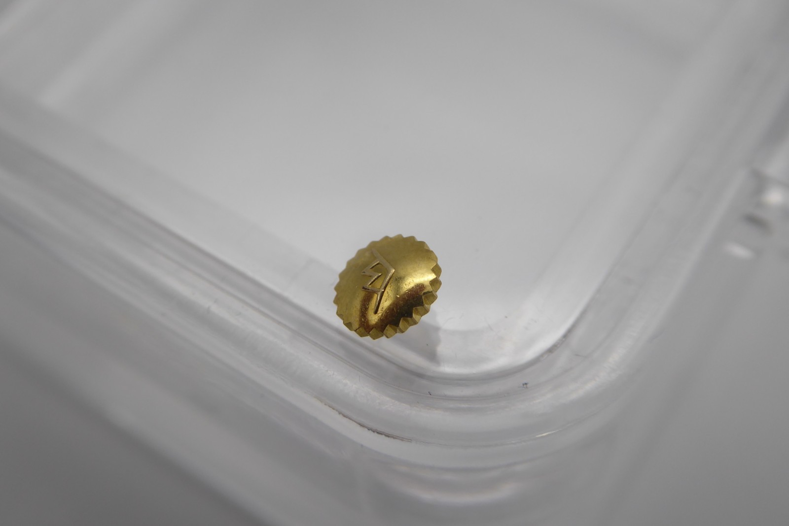 Movado vintage crown gold plated 4.7mm