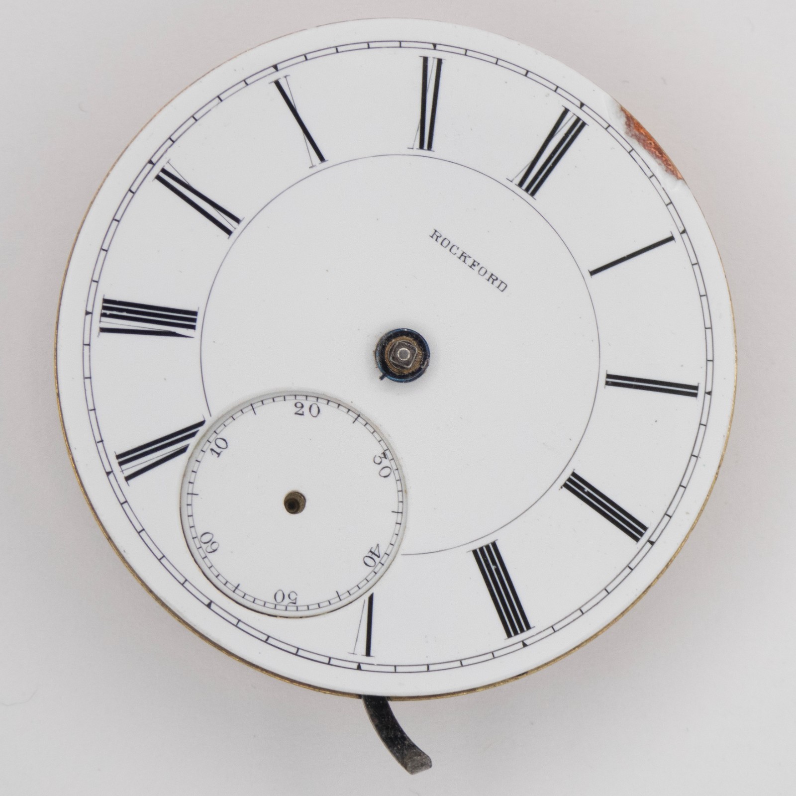 Scarce Rockford Model 6 15-Jewel Antique Pocket Watch Movement, Runs