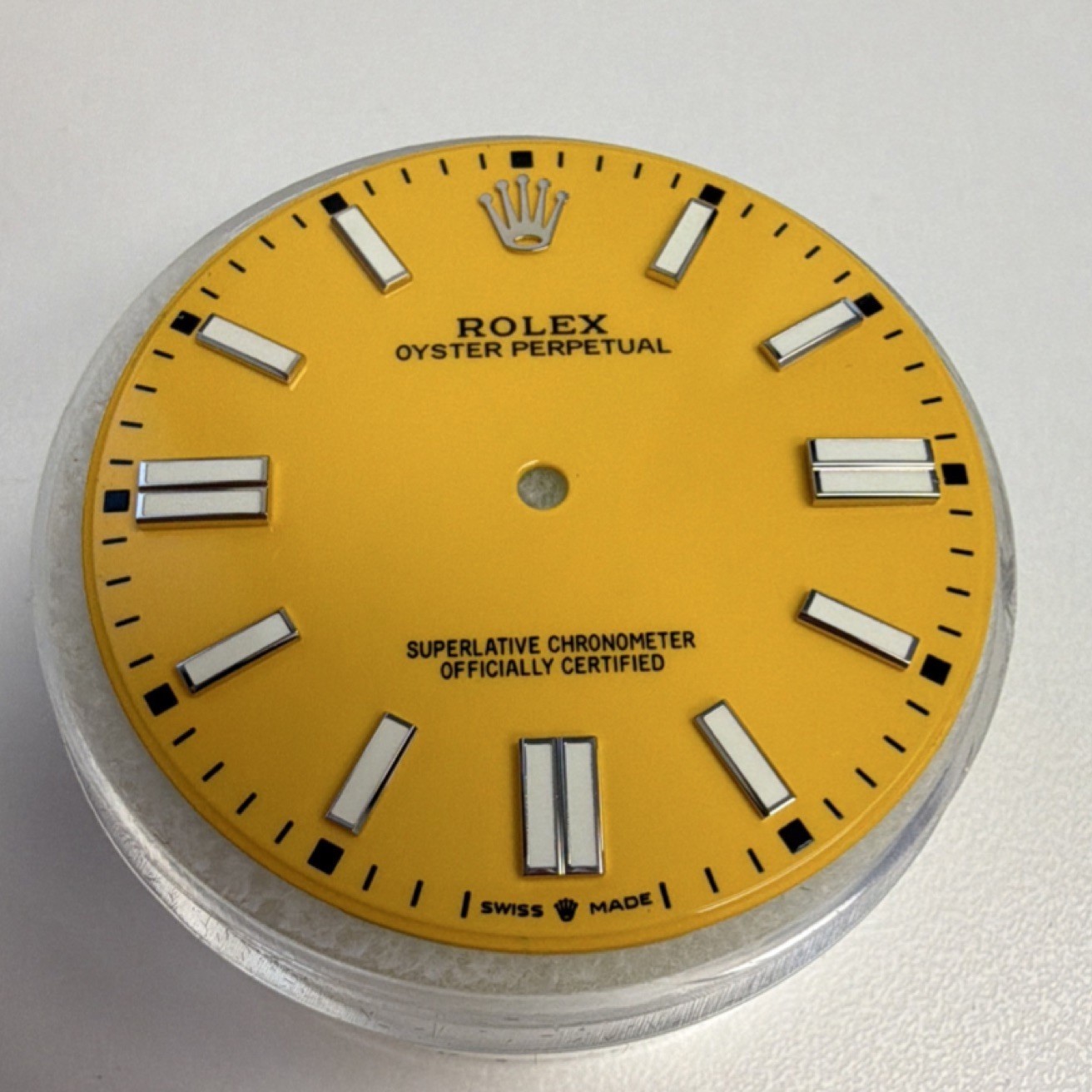 Rolex yellow custom dial for Oyster Perpetual 41 model 124300