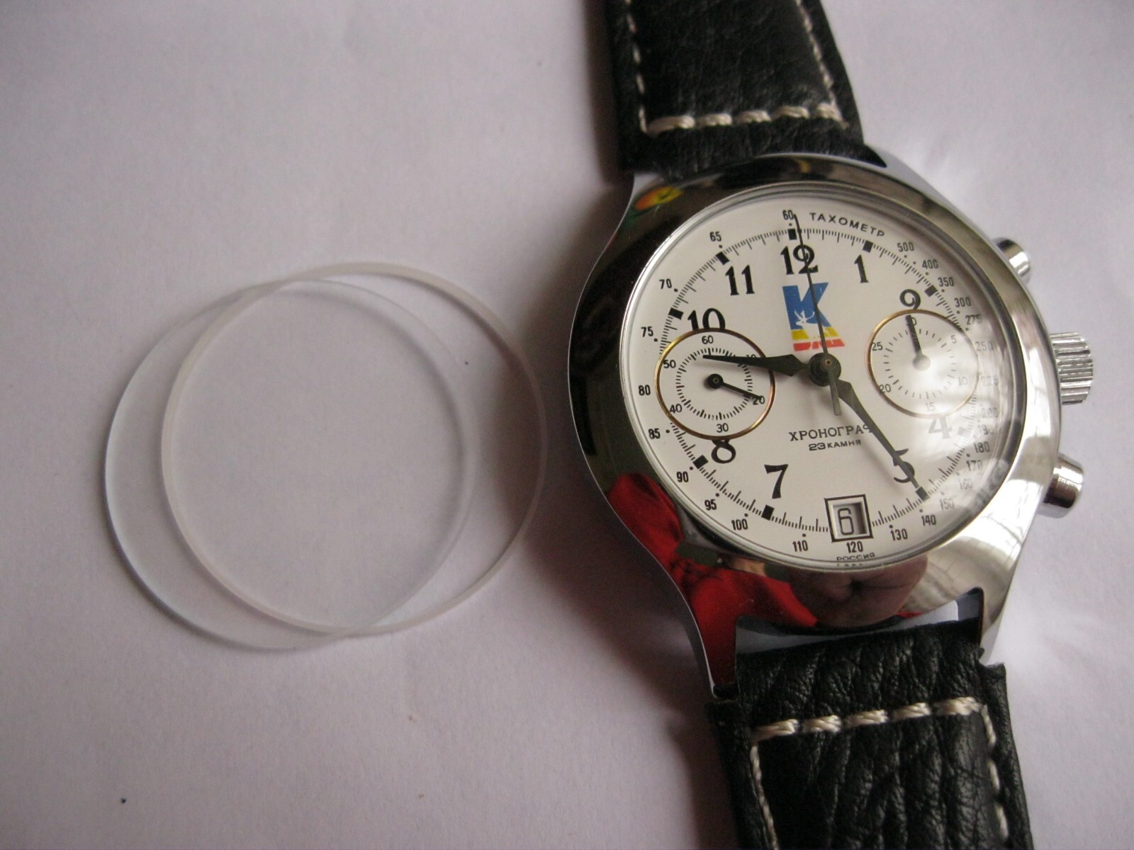 NEW Original glass Watch CHRONOGRAPH 3133 Shturmanskie Poljot Polet ussr