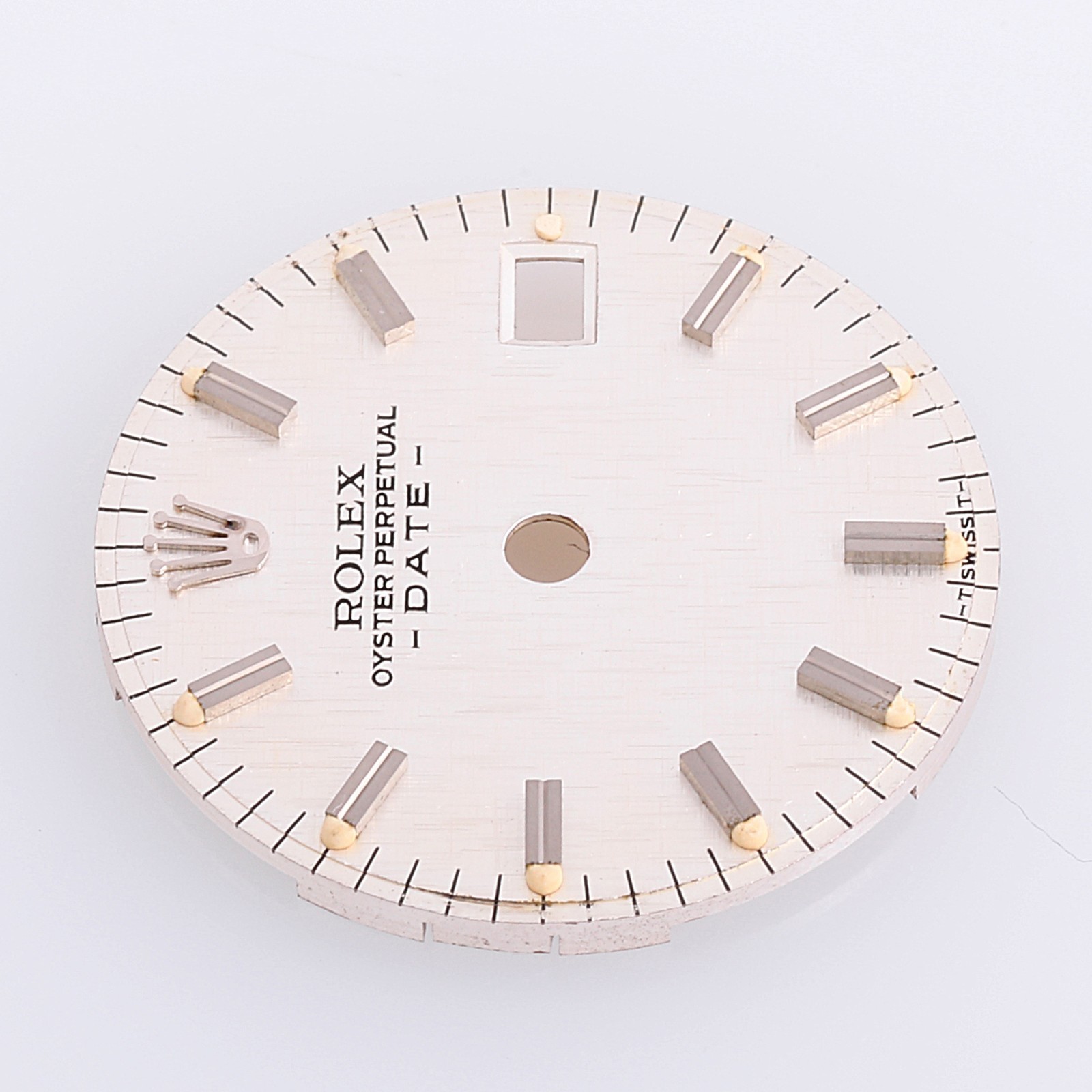 Rolex Lady Date 26mm Silver Linen Stick Dial TSwissT 6917 69174 69179 #L2