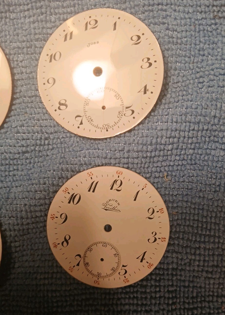 Lot Of 9~Watch Face~Barclay/Cervantes/Medina/Hamilton/Magnin/Trans Pacific/Gruen
