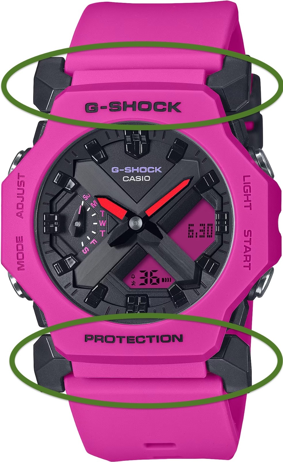Casio G-Shock GA-2300 GA2300 black resin band cover / end piece X 1