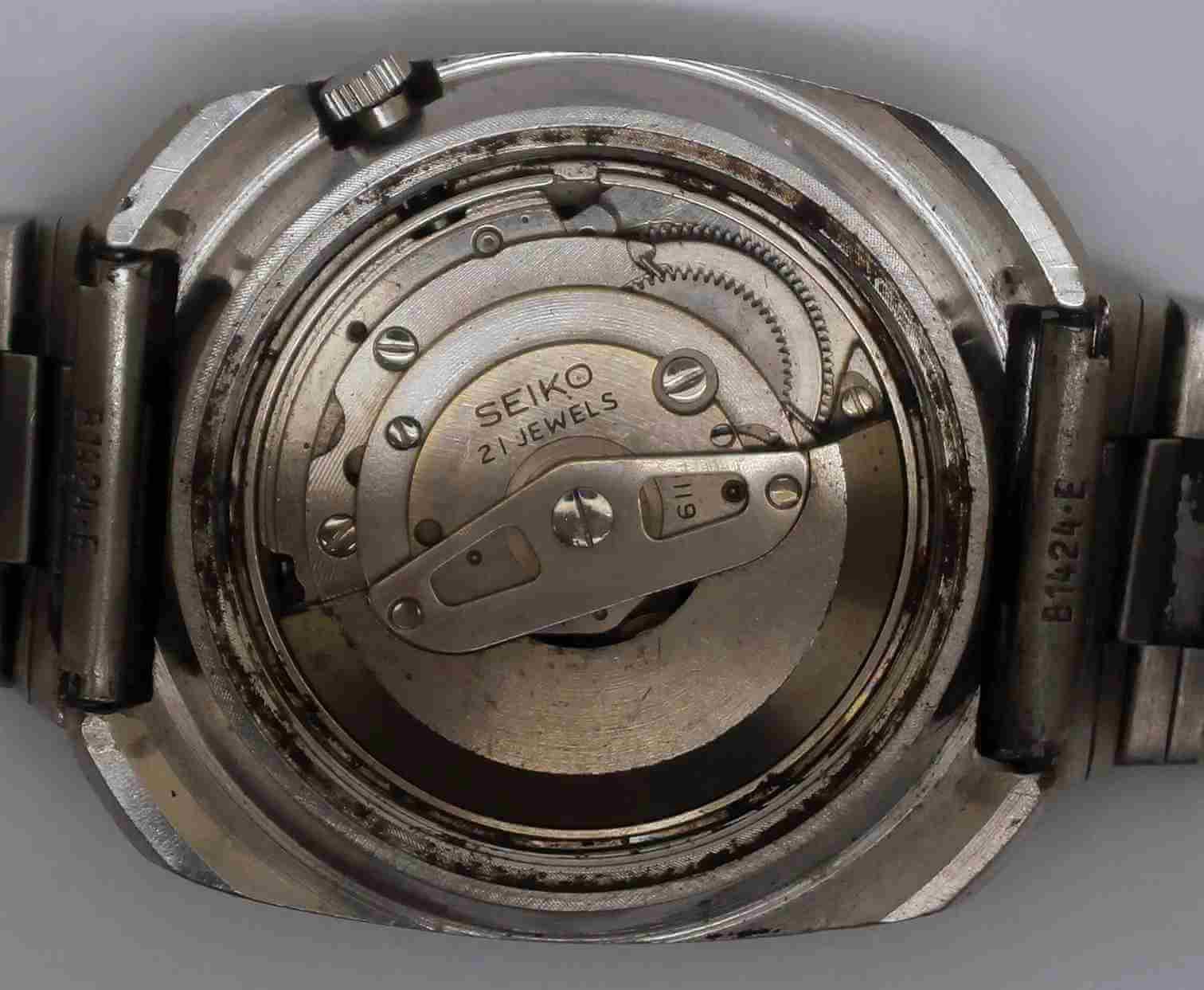 VTG SEIKO 5 Steel Watch. Ref: 6119-8430. Cal: 6119C. For Service