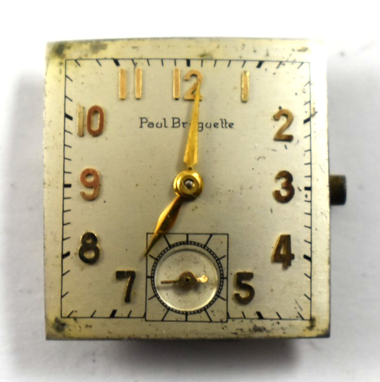 Vintage Paul Breguette Manual Wind 17J Wrist Watch Movement lot.wa