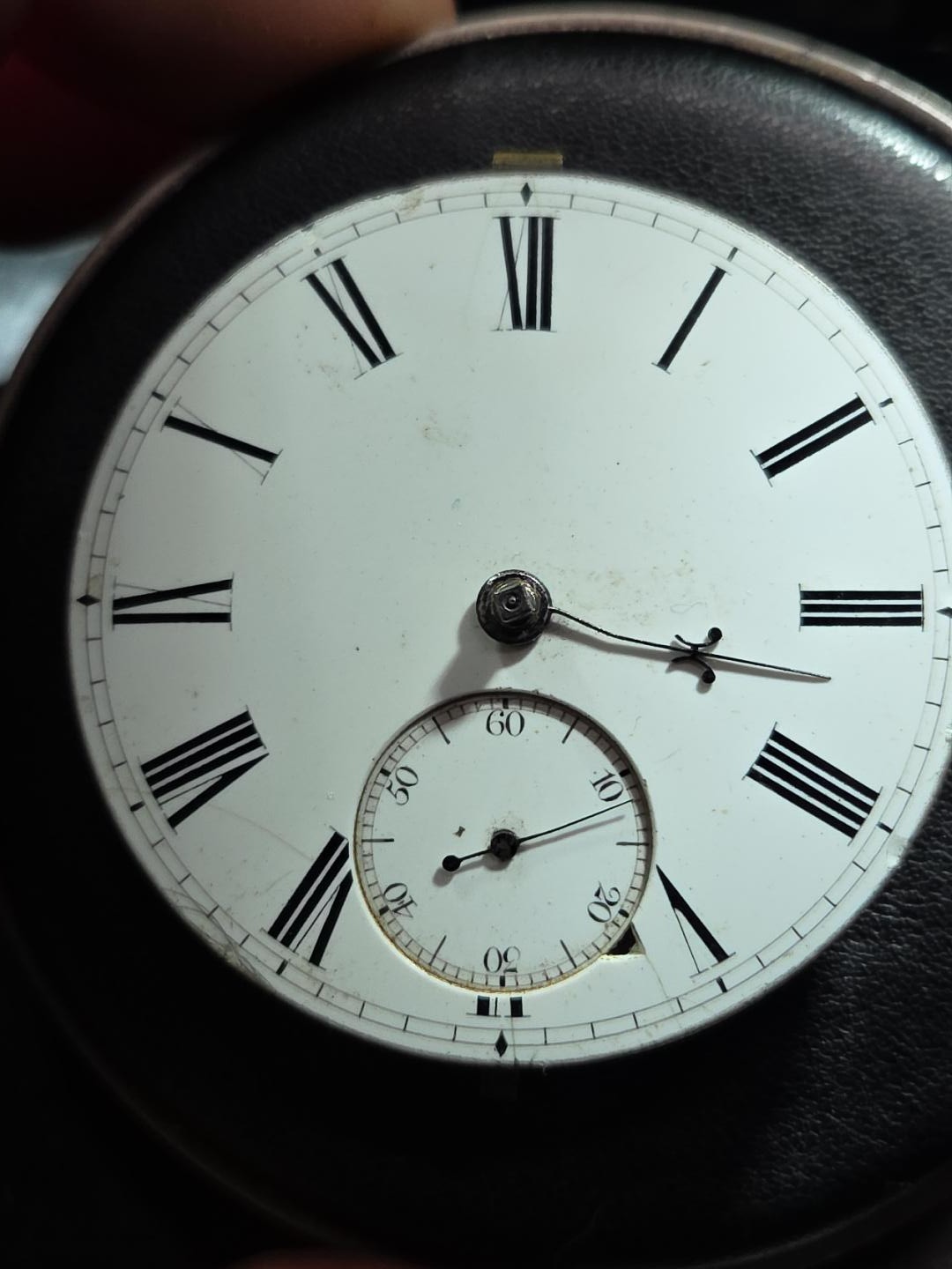Antique English Keywind Fusee Pocket Watch Movement