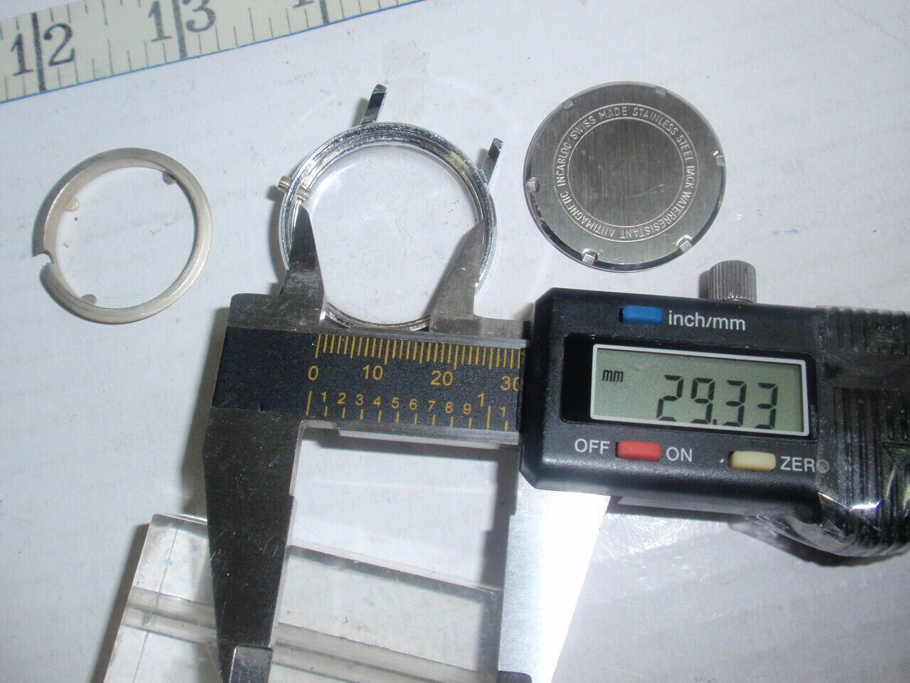 New Swiss Hilton watch Case *Internal 29mm *External 34mm ~Stainless Stee #pnw21