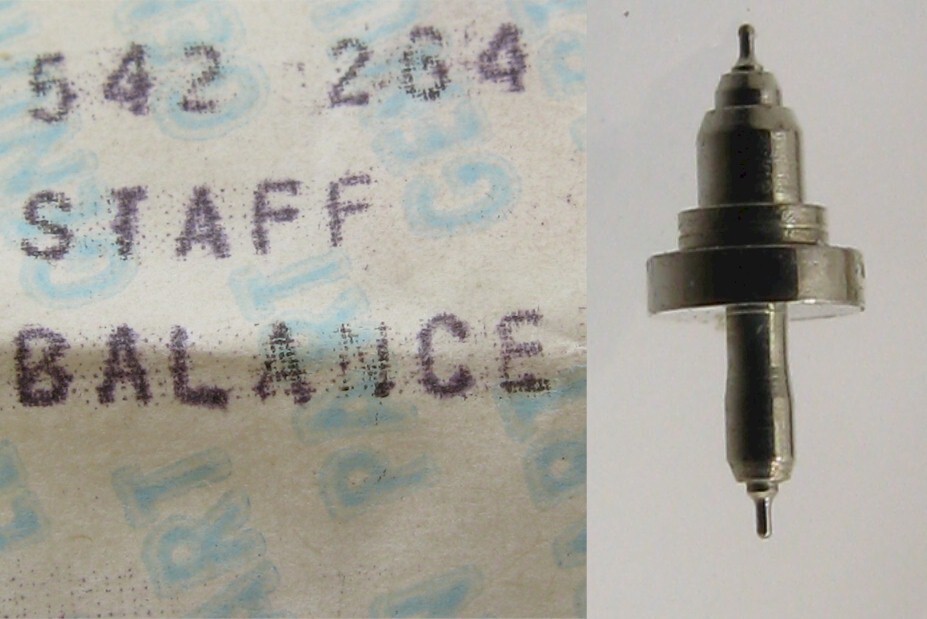 Elgin 10s 5788 for 542 543 546 balance staff loose #723 for Watch