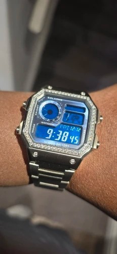Watch Case 316L Steel Blue AR Glass Waterproof Ring Fit 3299 Movement Mod Kit